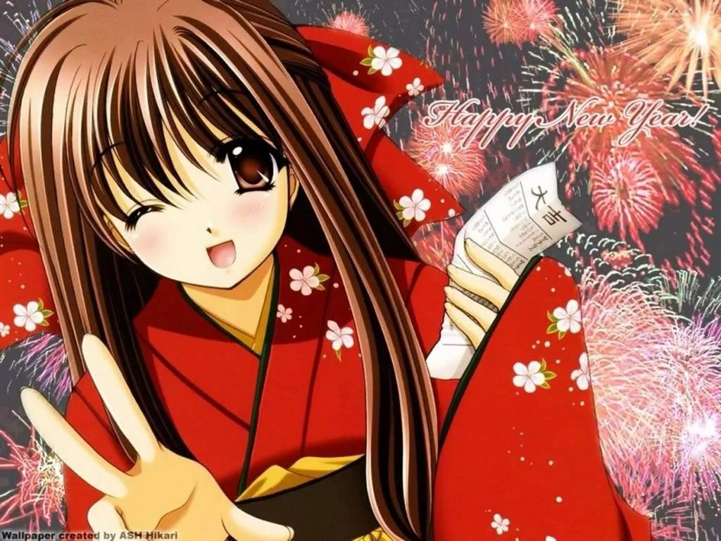 Happy New Year Anime Wallpaper