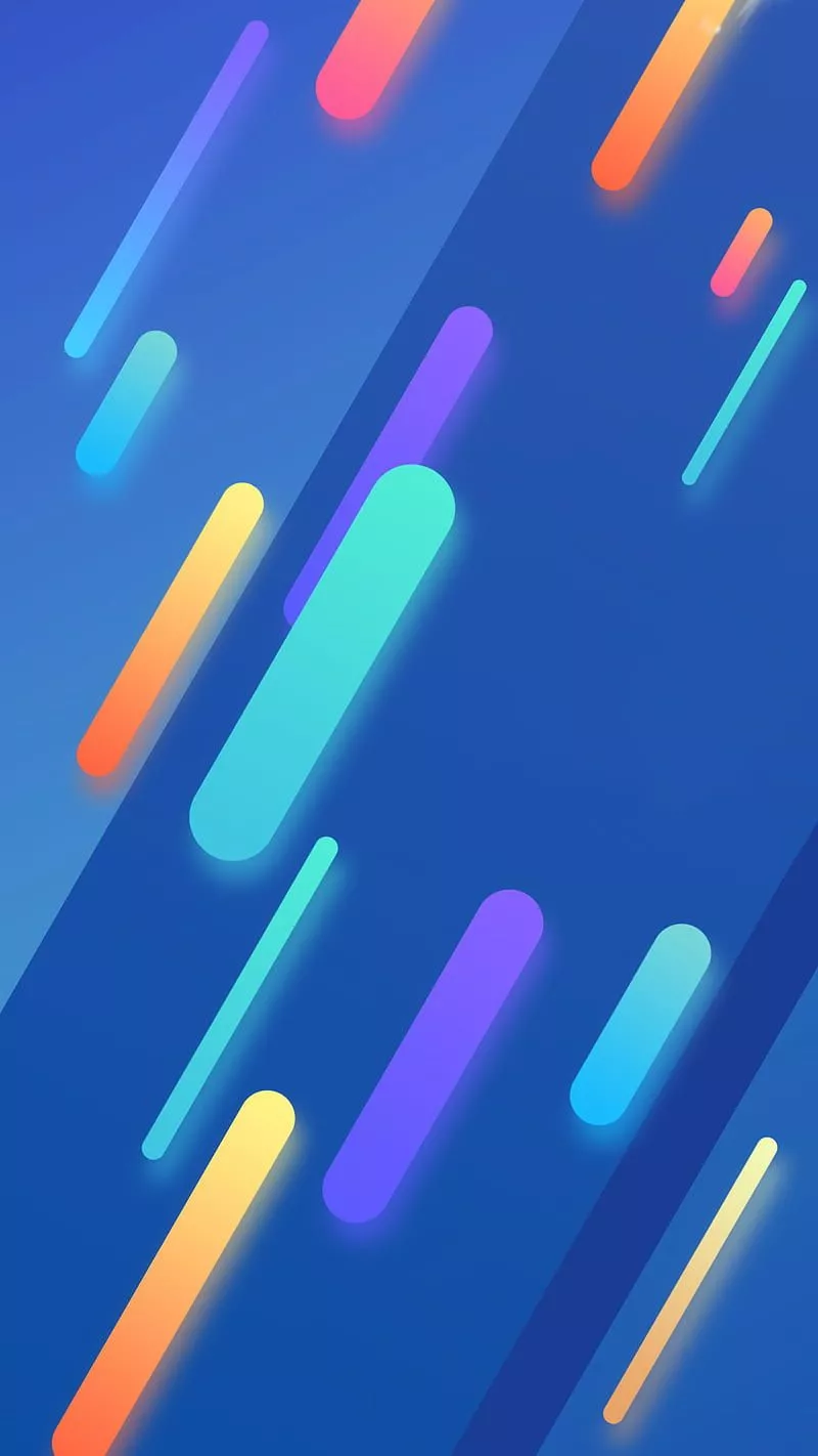 Xiaomi Mi 6, abstract, android, blue