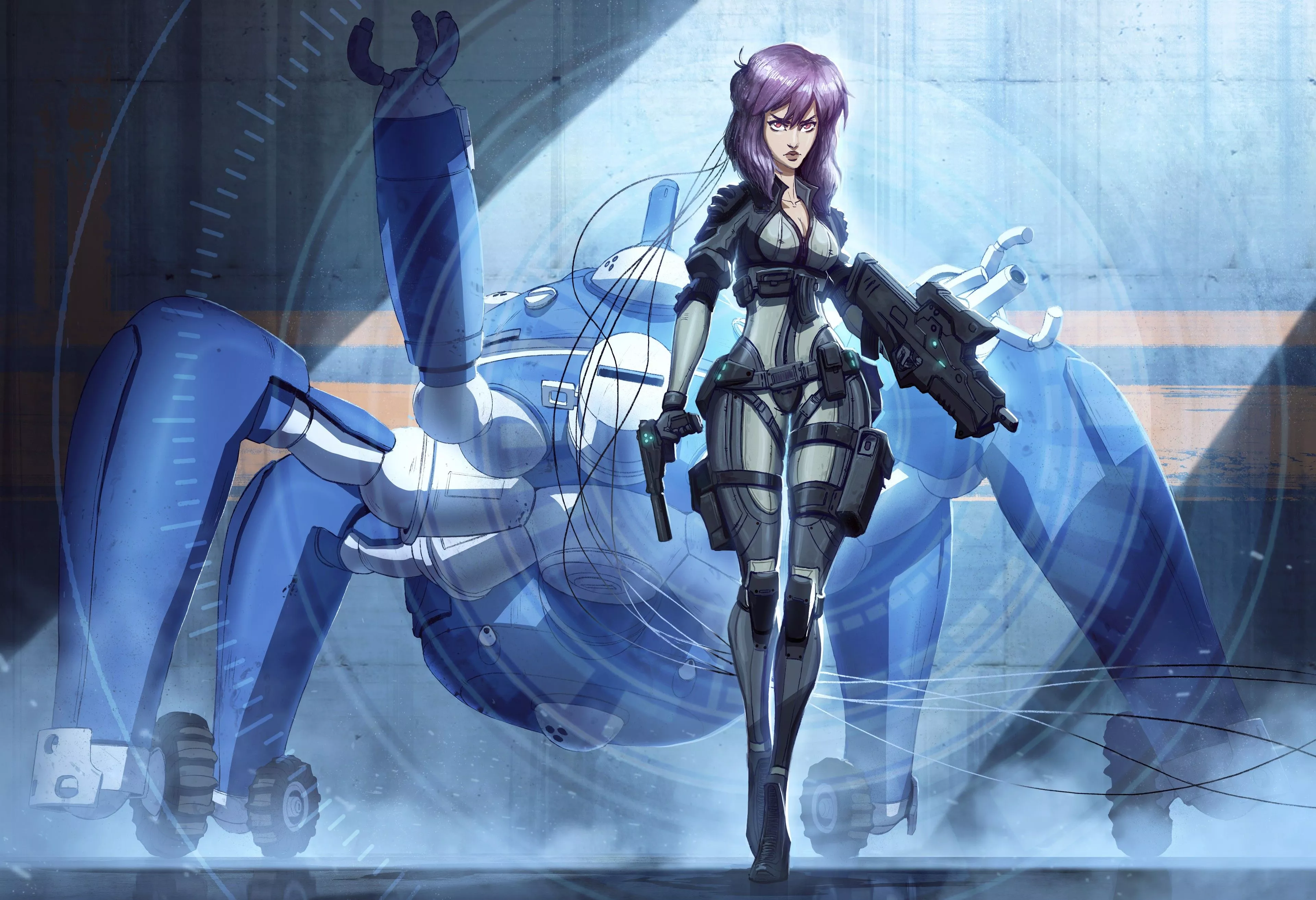 Ghost In The Shell Artwork 4k Wallpaper