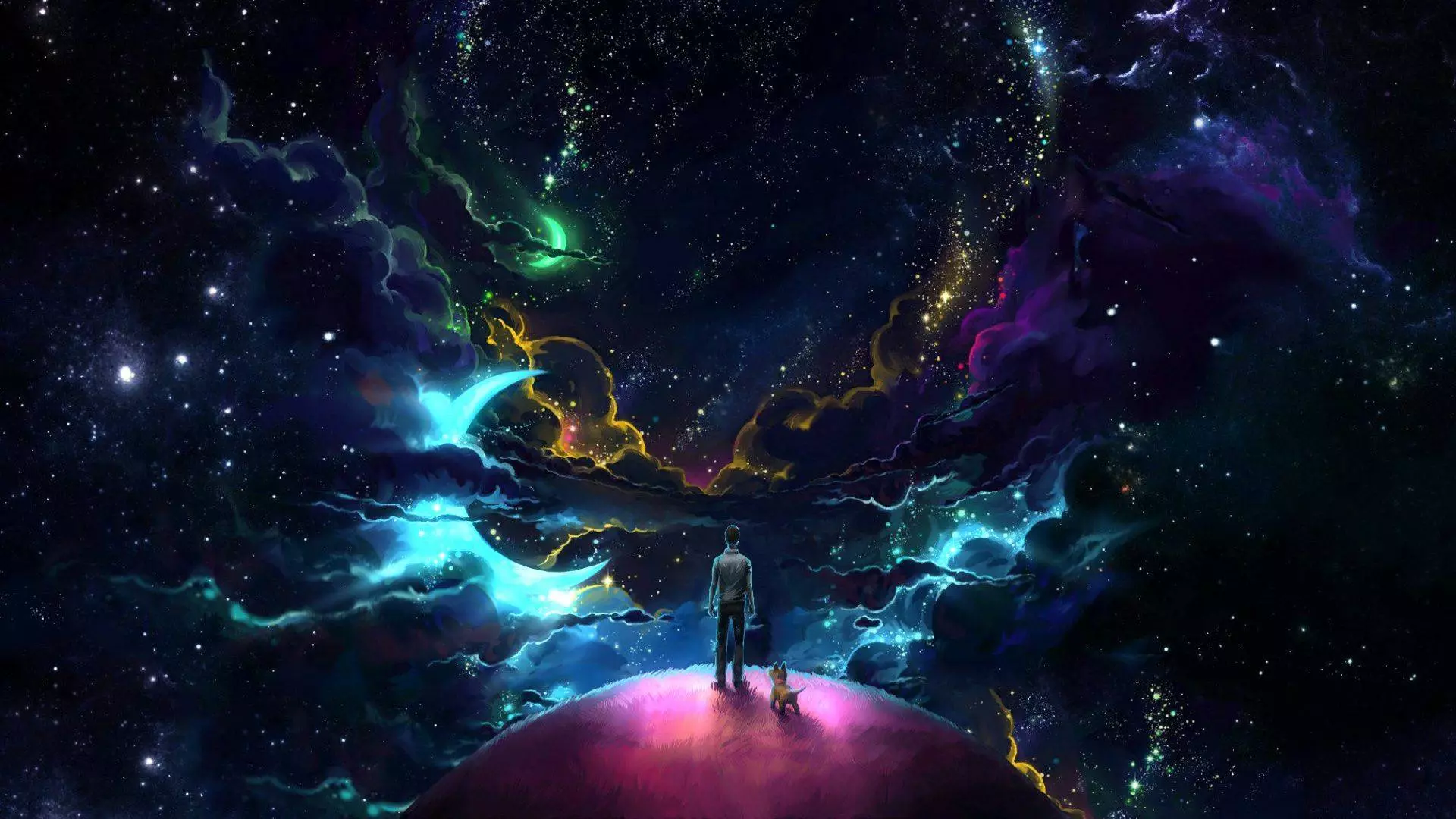 Live wallpaper Boundless dreams, man