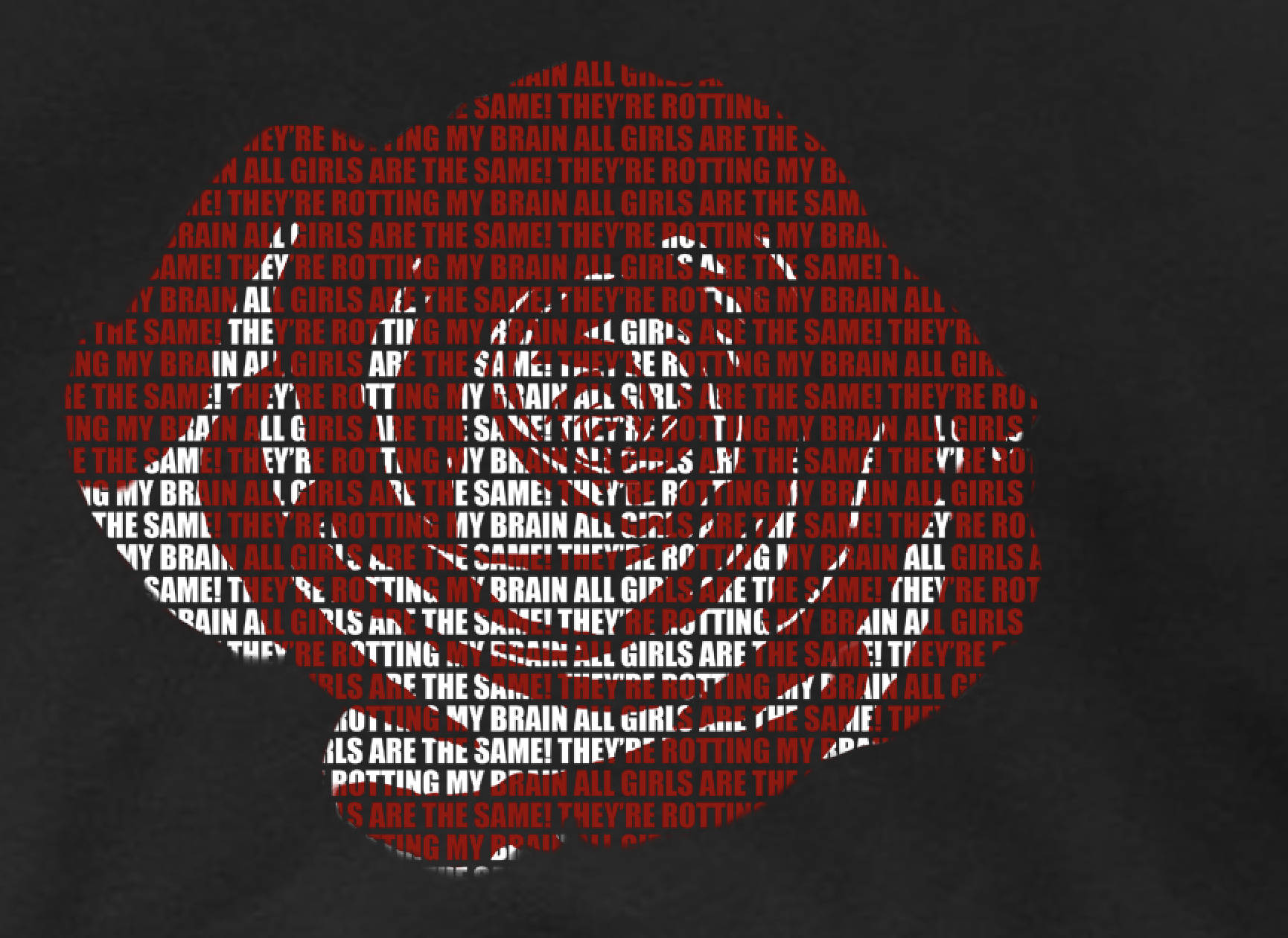 Juice Wrld 999 Red Rose Typhography