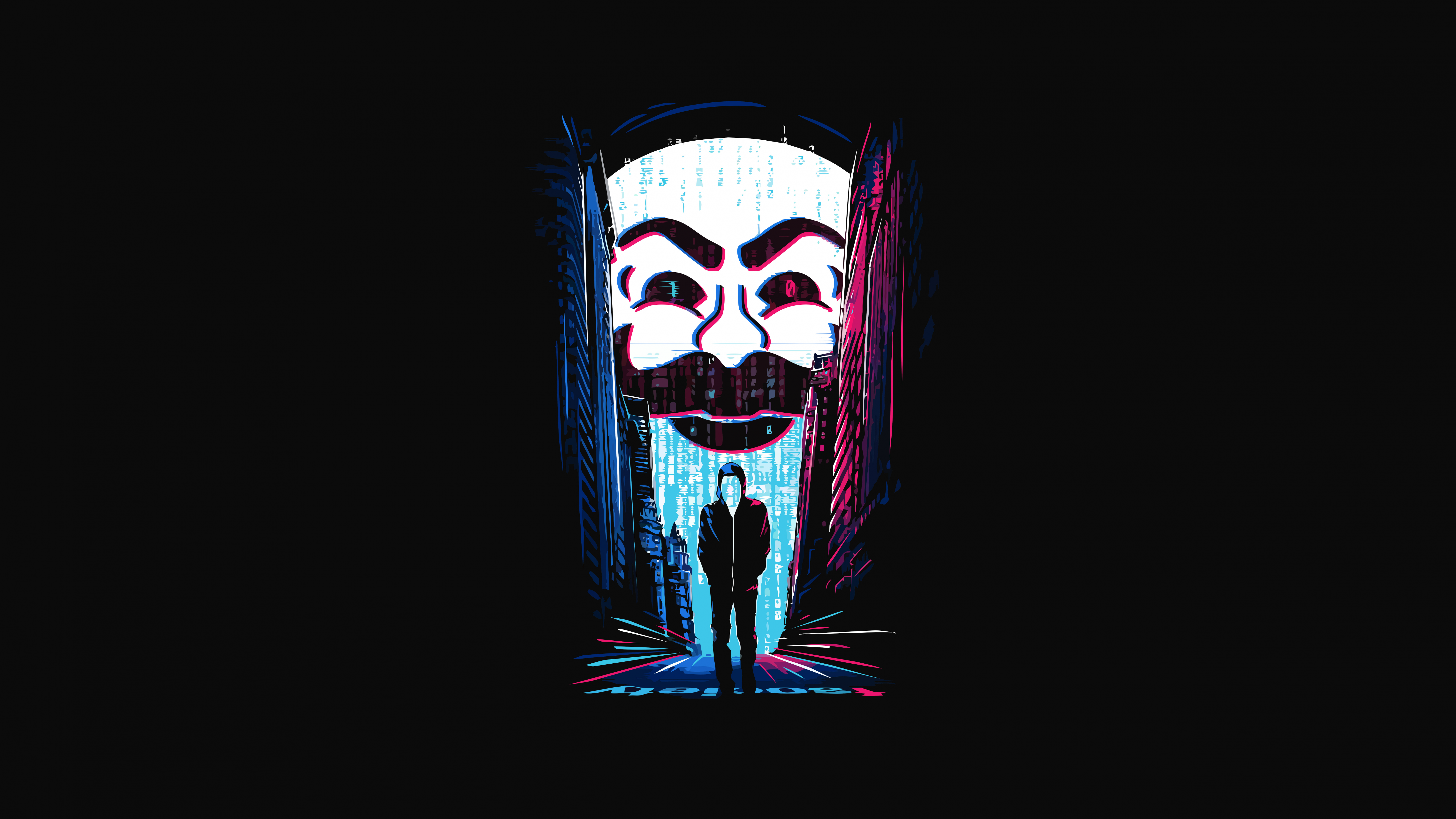 Mr. Robot Wallpaper 4K, Hacker, Black