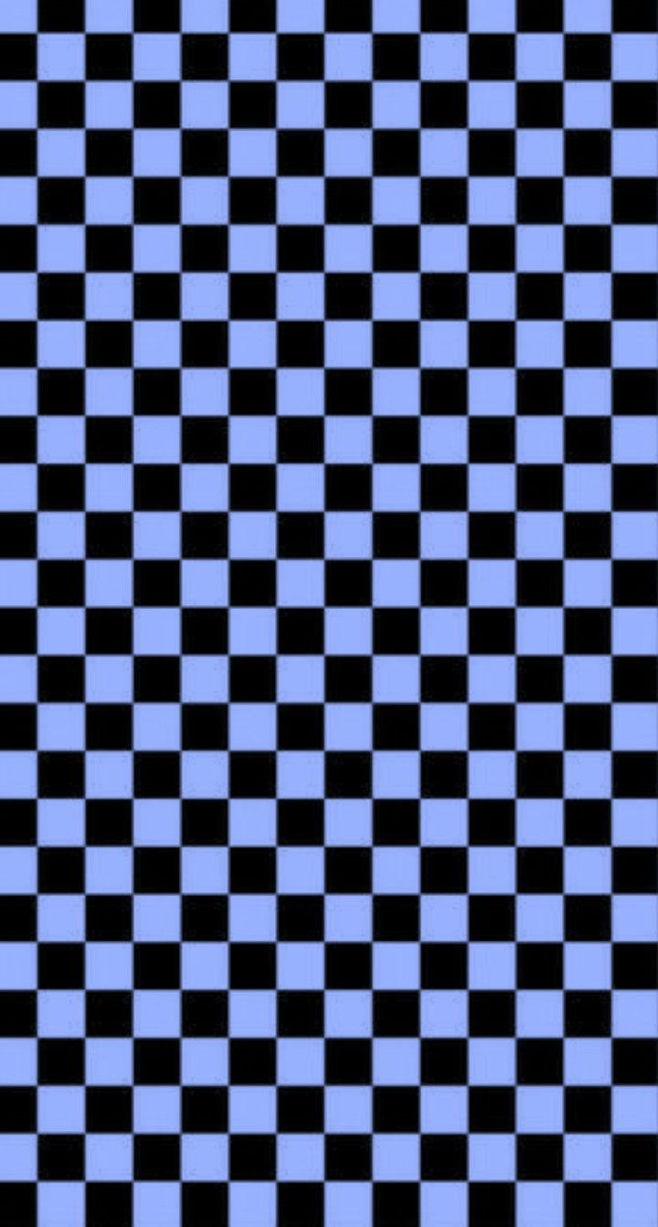 Dark Blue Checkerboard Wallpaper