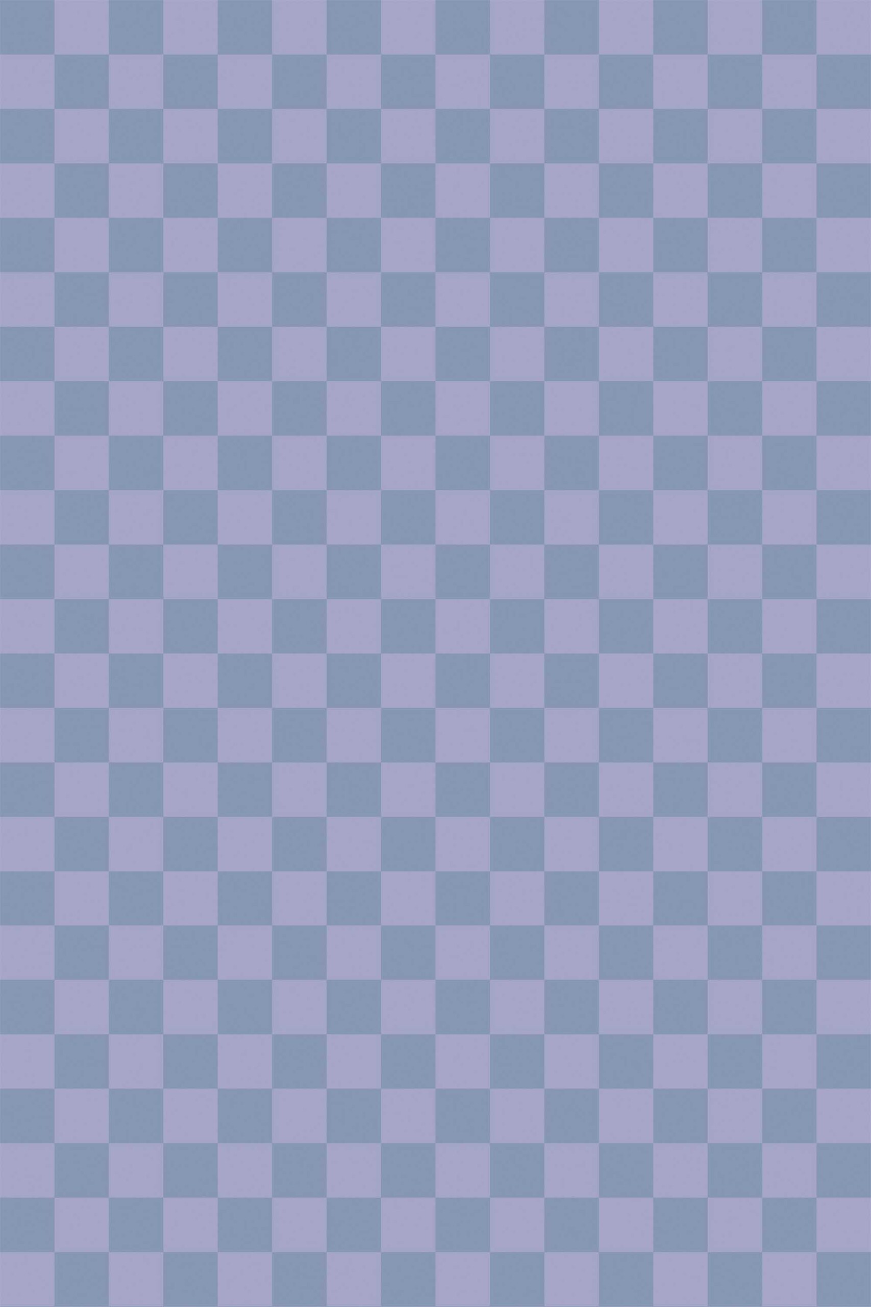 Cool Powder Blue and Purple Checkered Peel and Stick Wallpaper