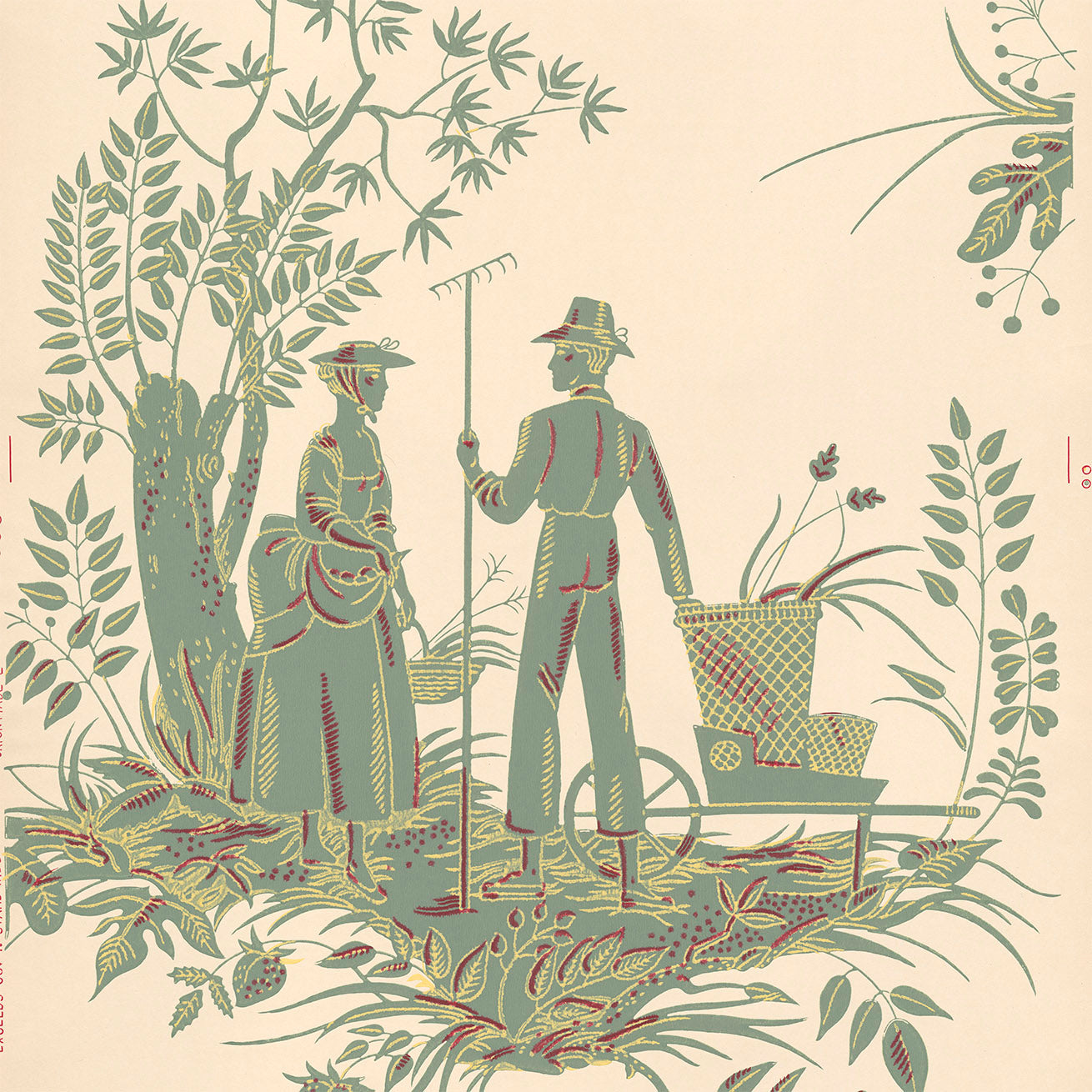 Farm Figures Wallpaper