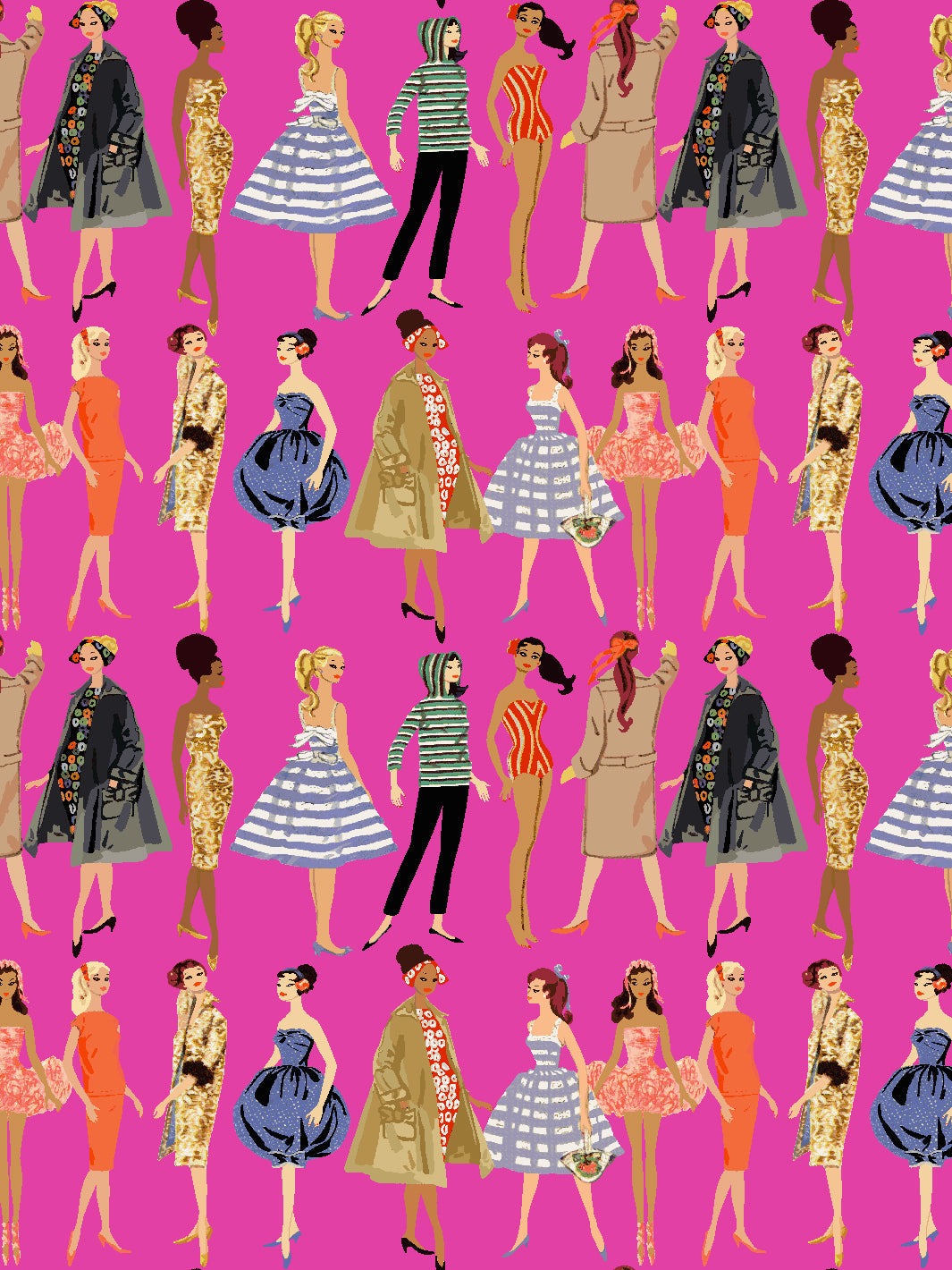 Vintage Illustration' Wallpaper