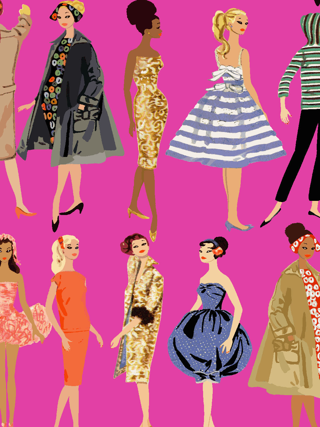 Vintage Illustration' Wallpaper