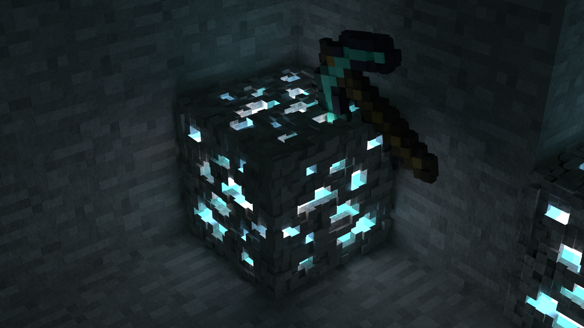 Render I made of diamond ore