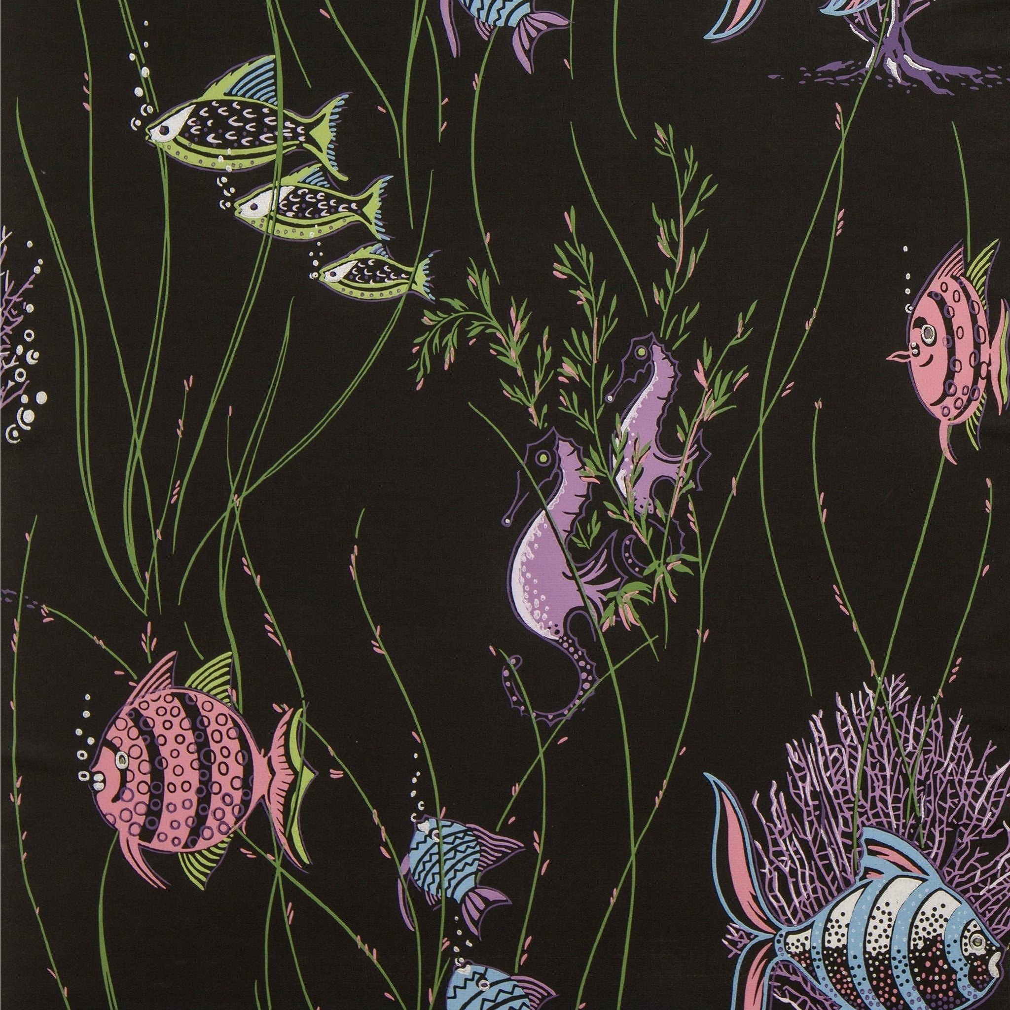 Aquatic Scene with Fish and Seaweed