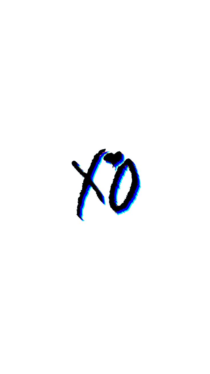 the weeknd blue xo iphone wallpaper