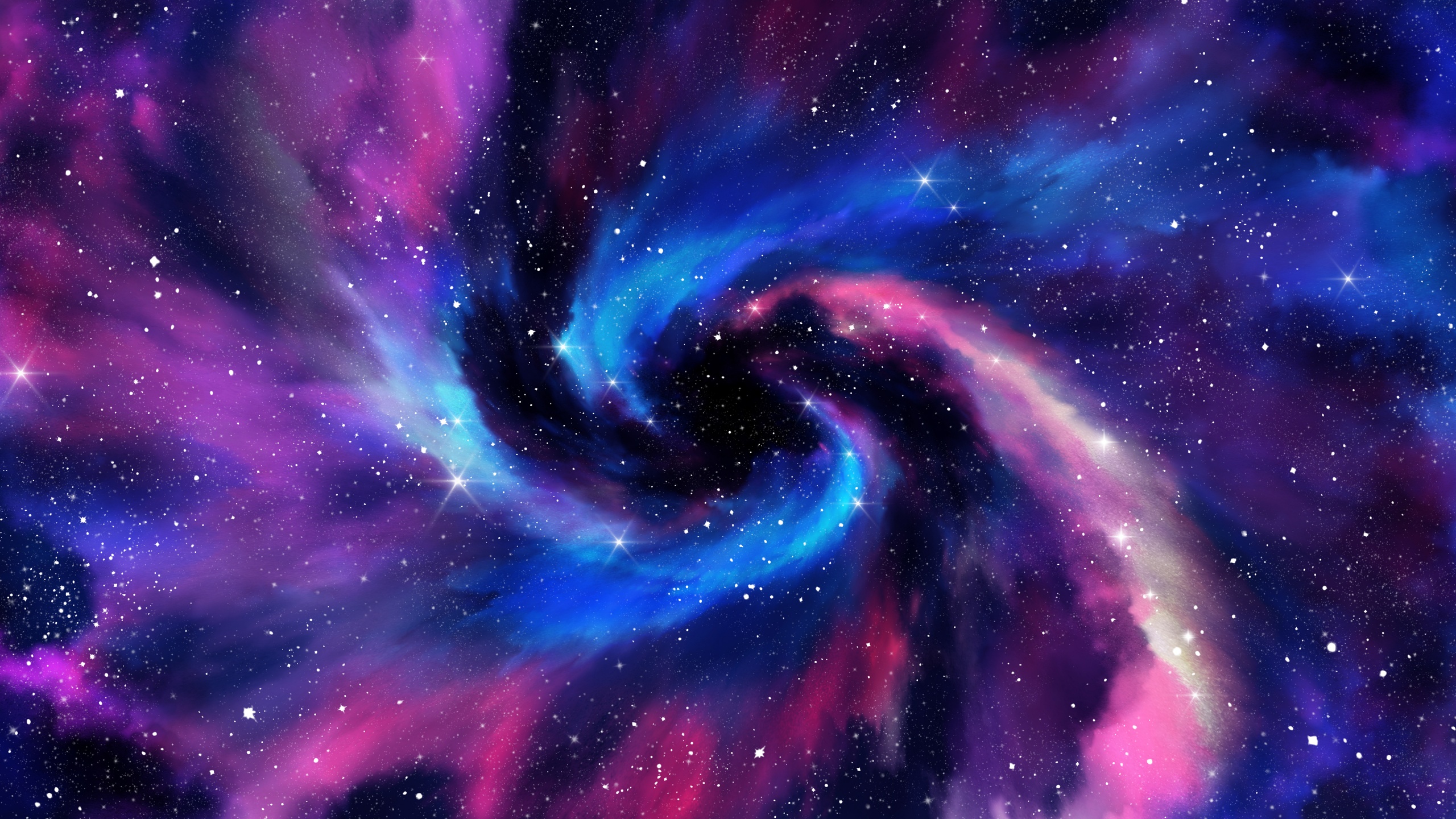 Spiral galaxy Wallpaper 4K, Milky Way