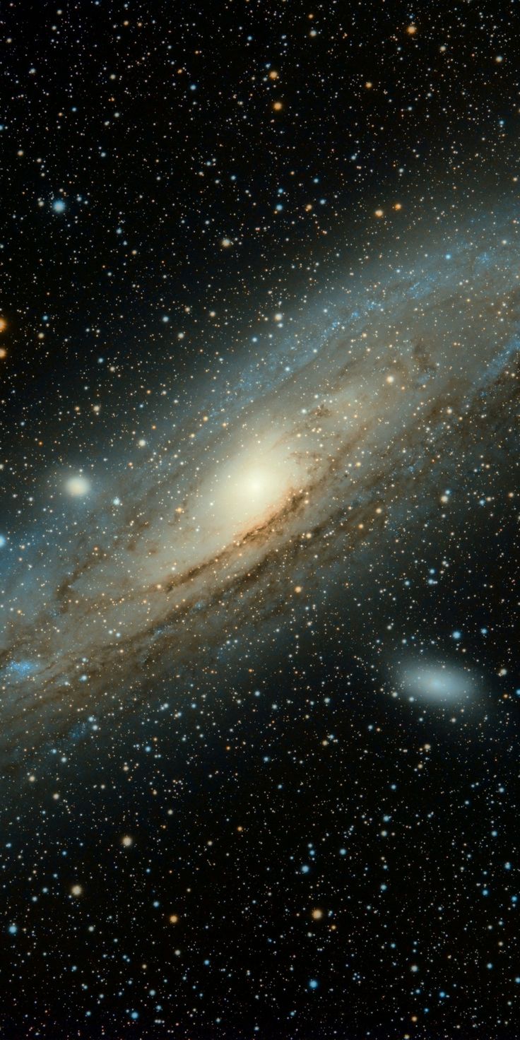 Spiral galaxy, dark, space, 1080x2160