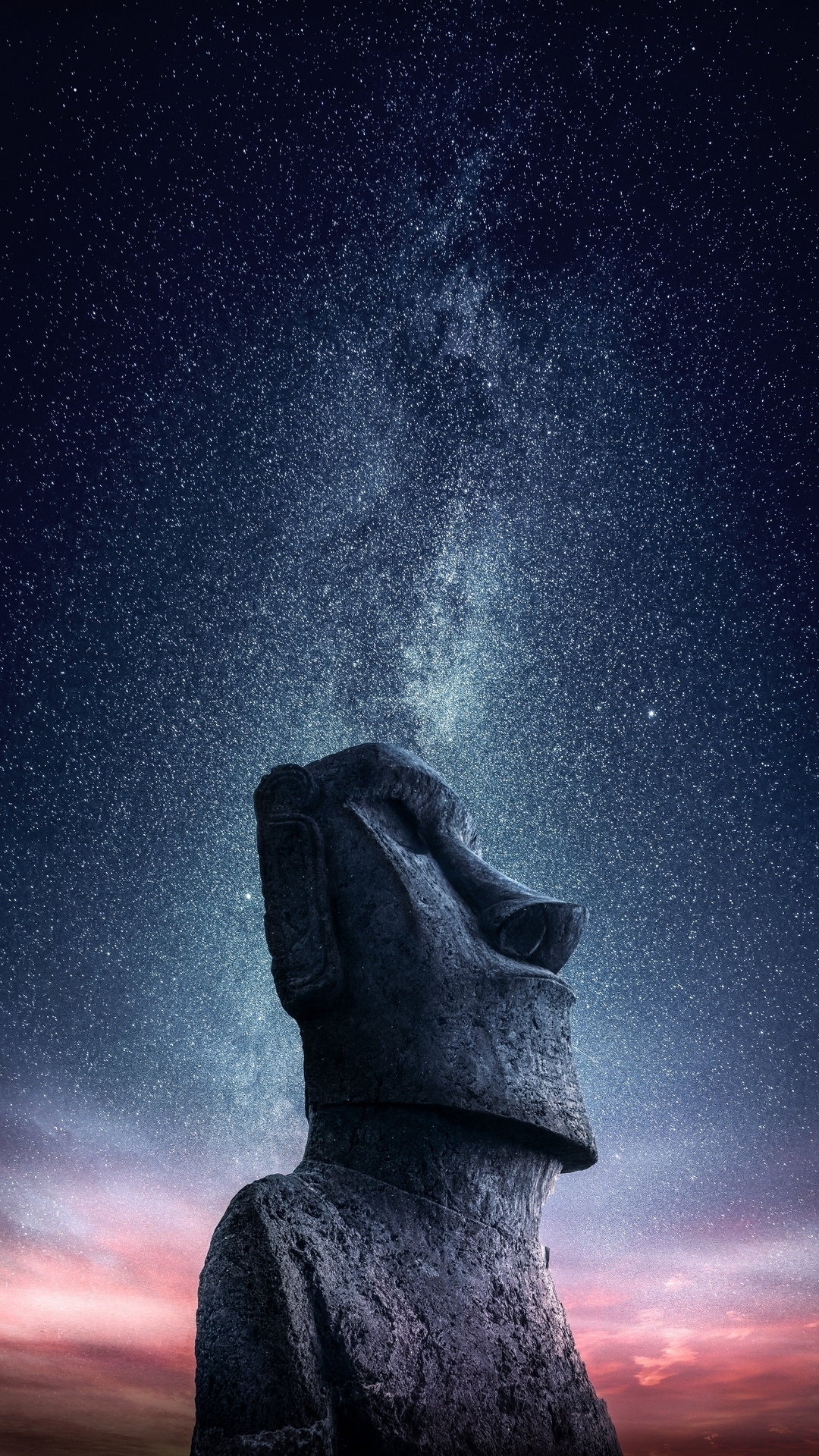 Human Face Statue Against Dramatic Milky Way Galaxy View Most Popular Download Free Wallpaper For iPhone 12 13 14 15 16 Pro Max And Android