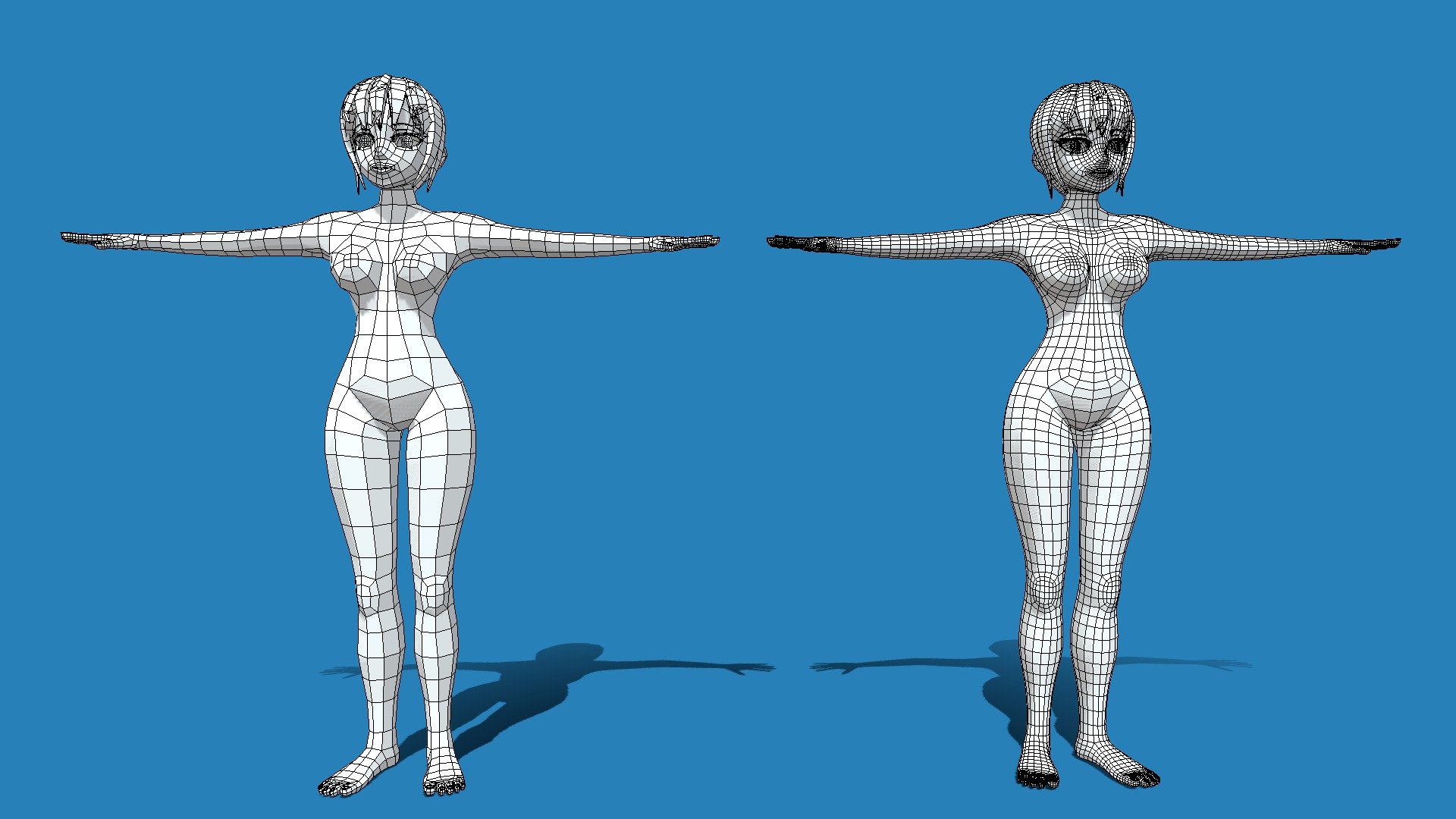 Base Mesh Anime Character