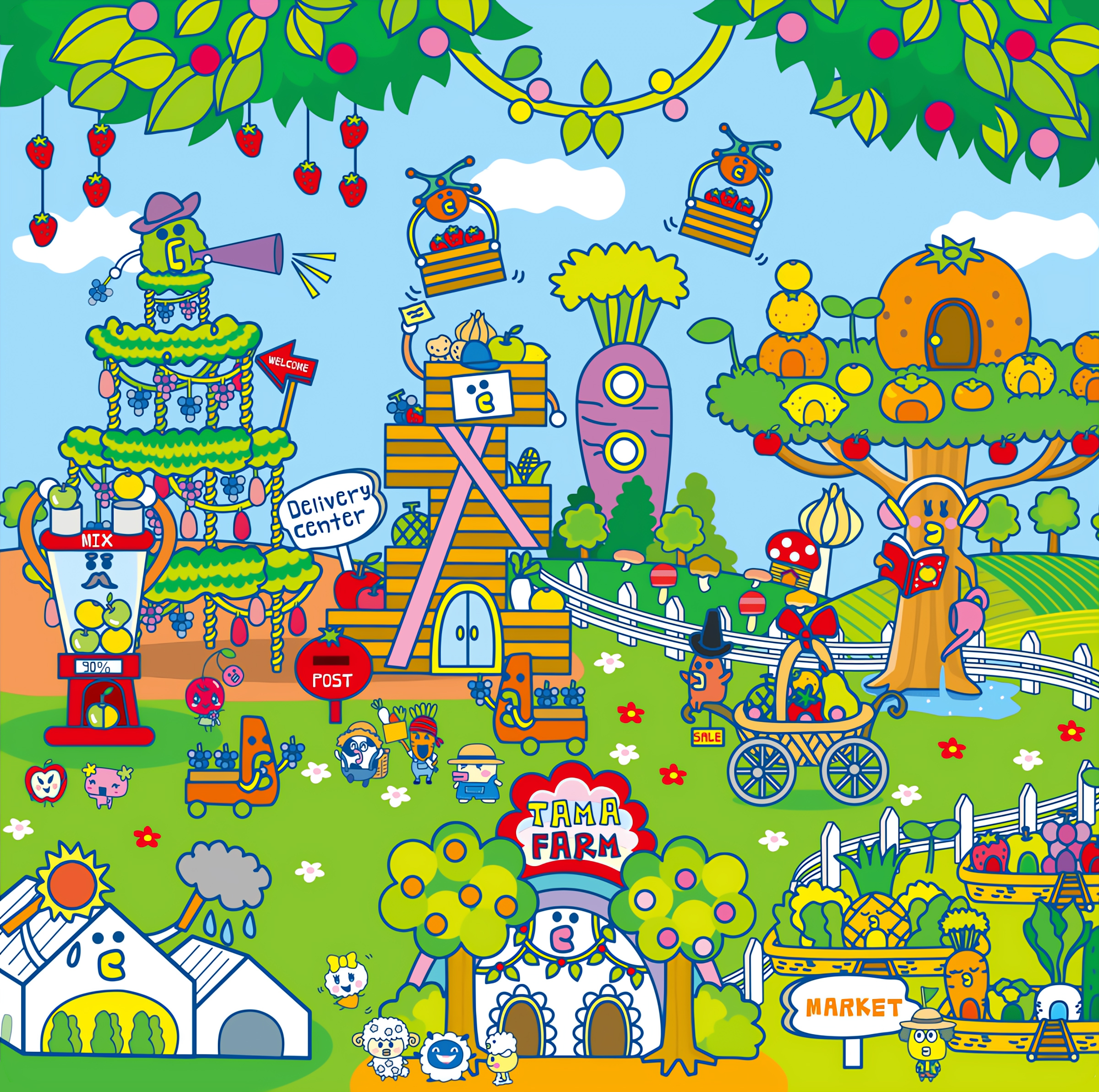 Cute Tama Farm Tamagotchi Wallpaper