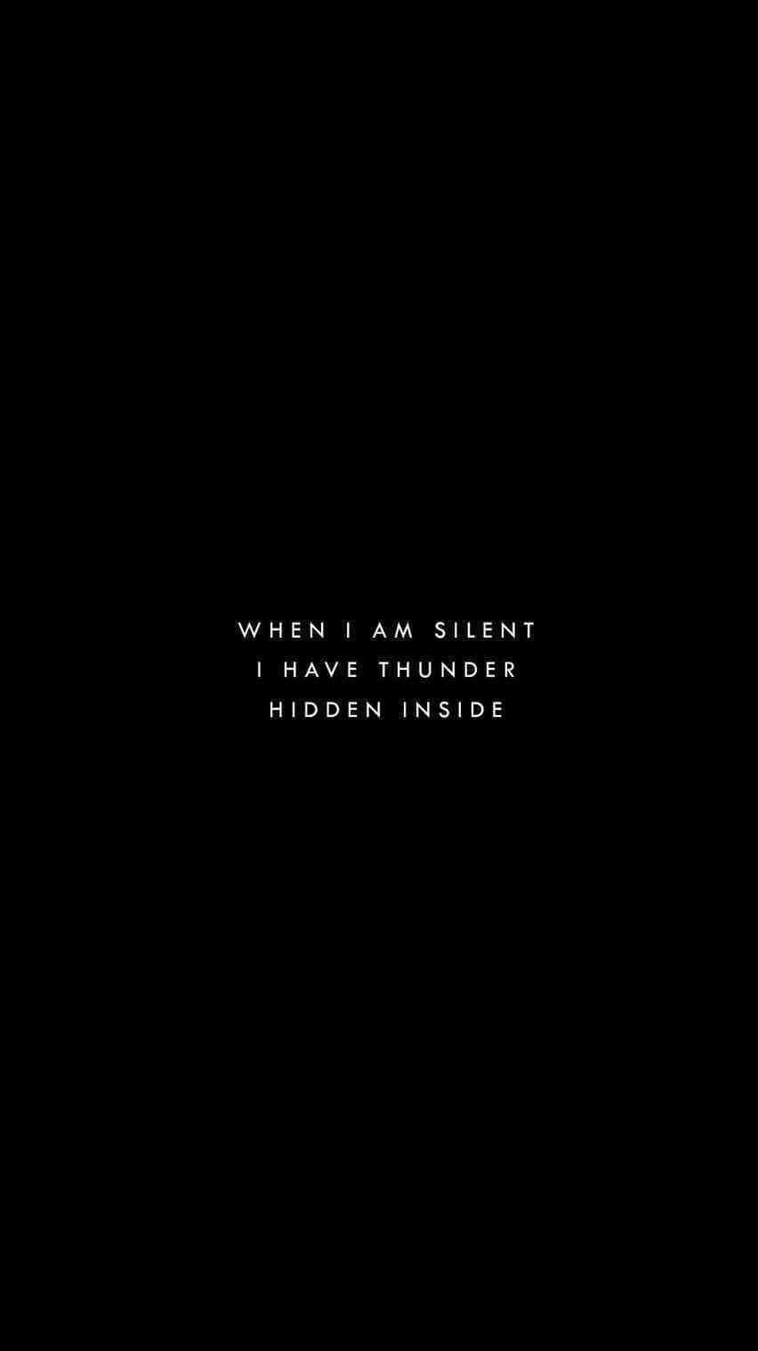Baddie Hidden Thunder Quote iPhone
