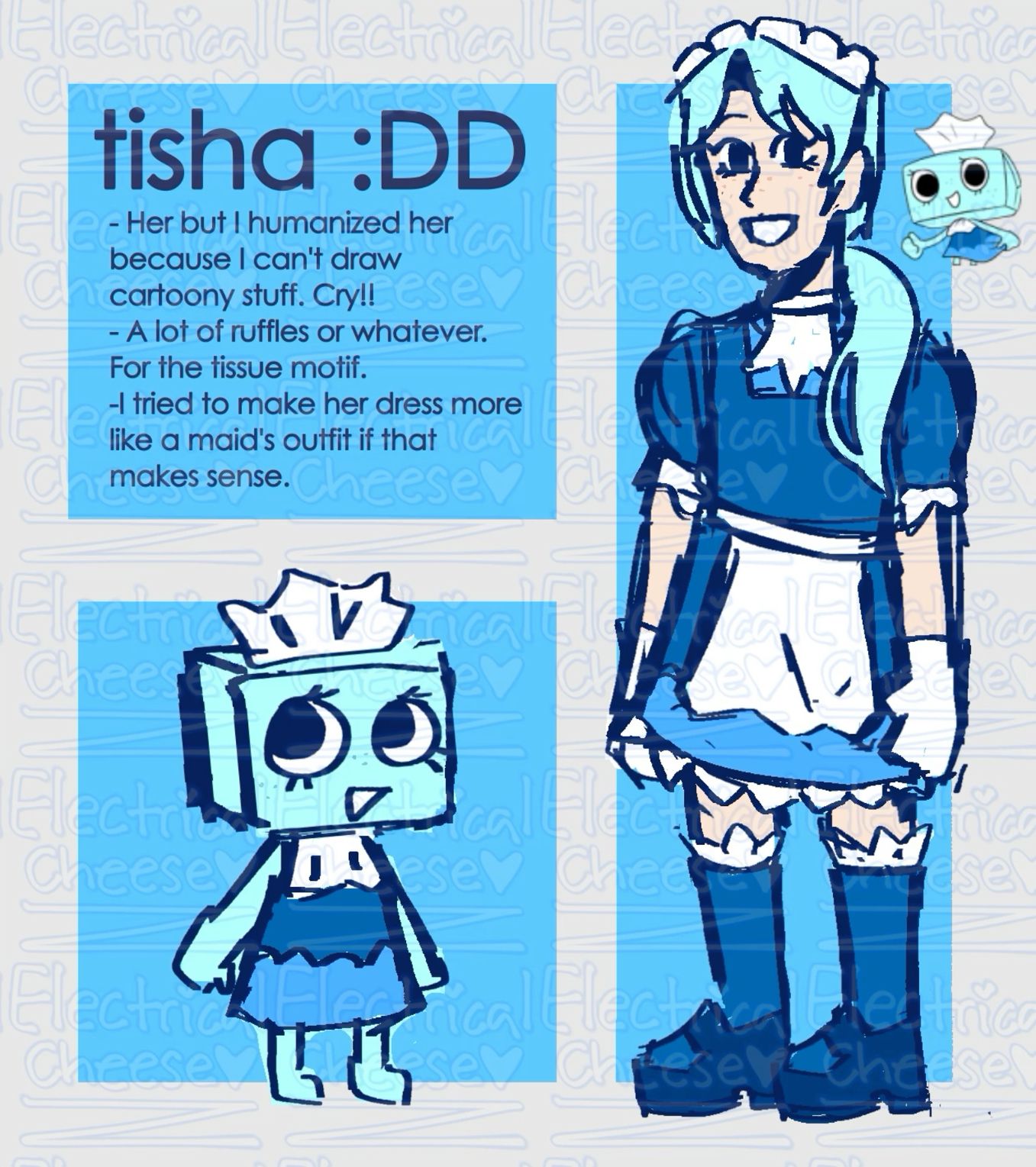 dandy's world tisha but human