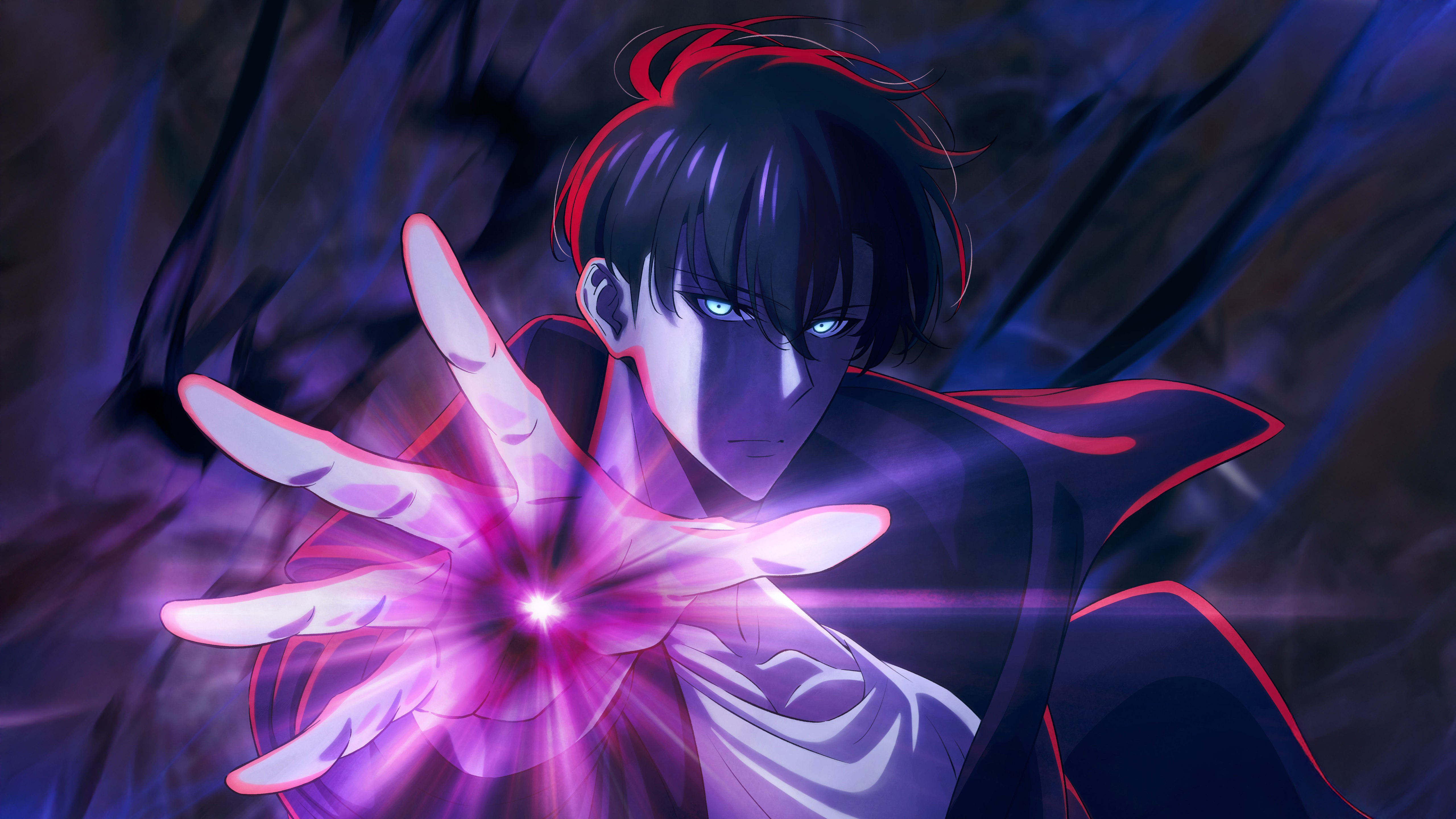 Sung Jinwoo Wallpaper 4K, Purple