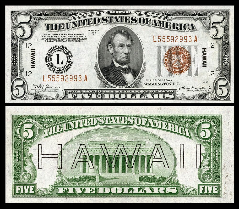 Us Five Dollar Bill Image. Free