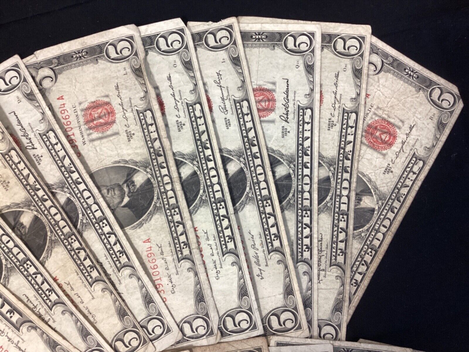 Five Dollar $5 Bill Red Seal