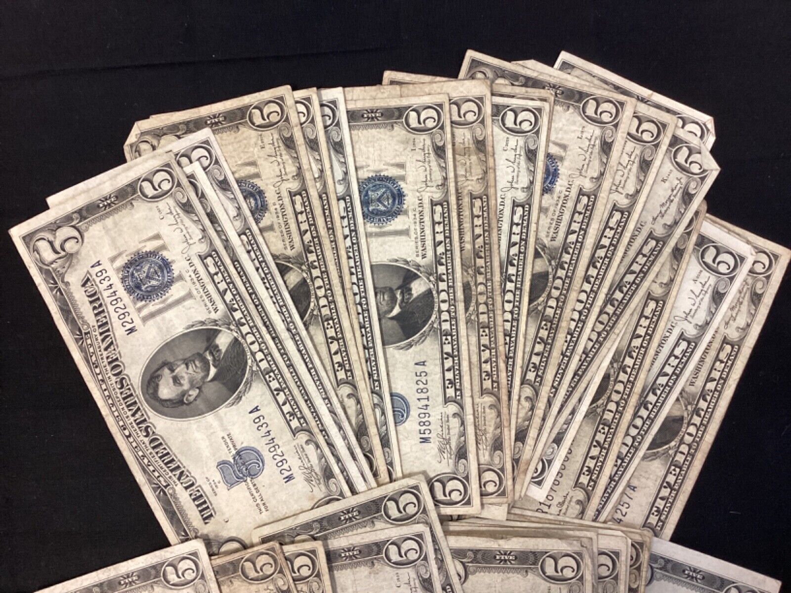 Five Dollar $5 Bill Blue Seal