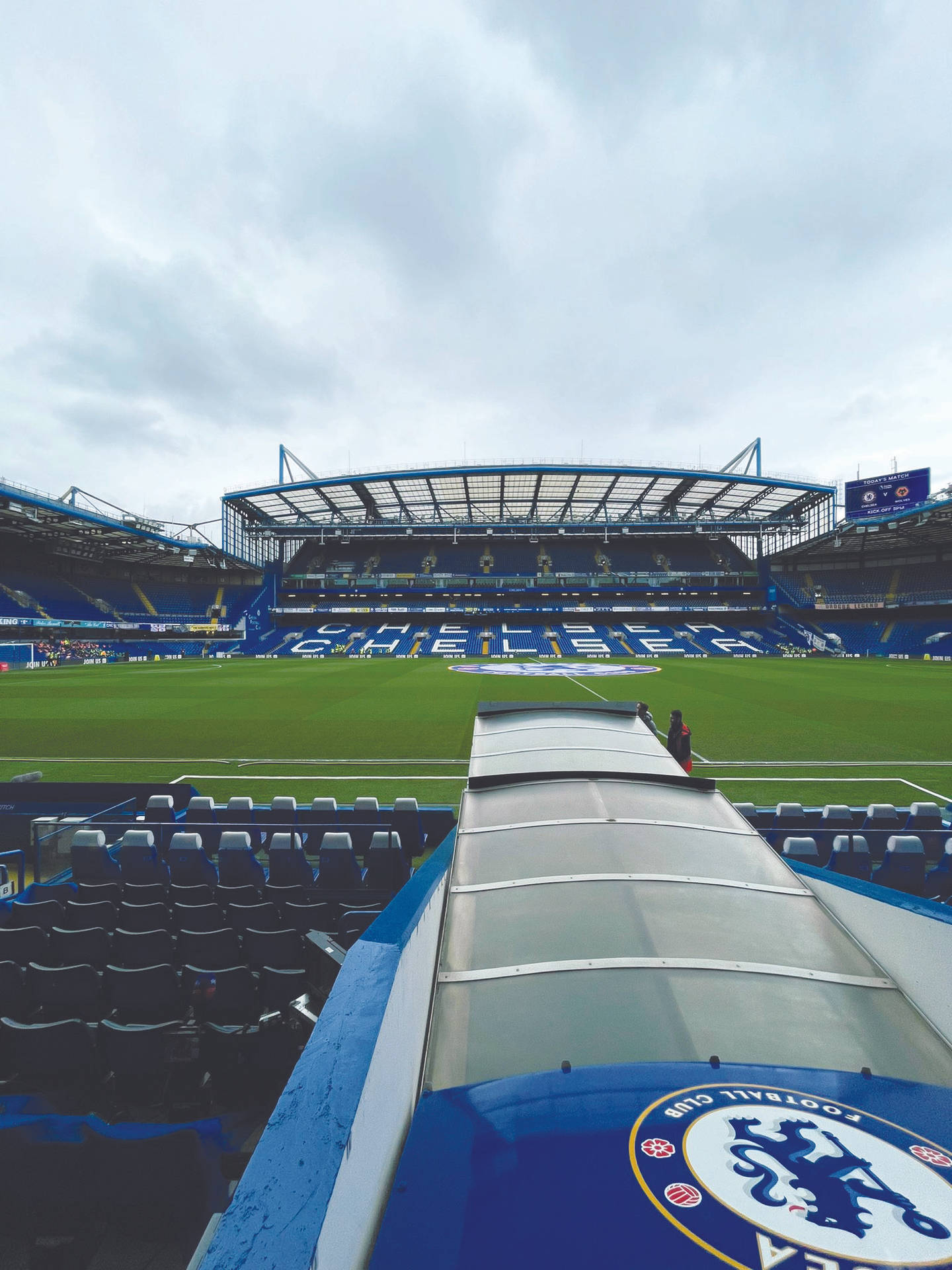 Stamford Bridge Stadium Bench View