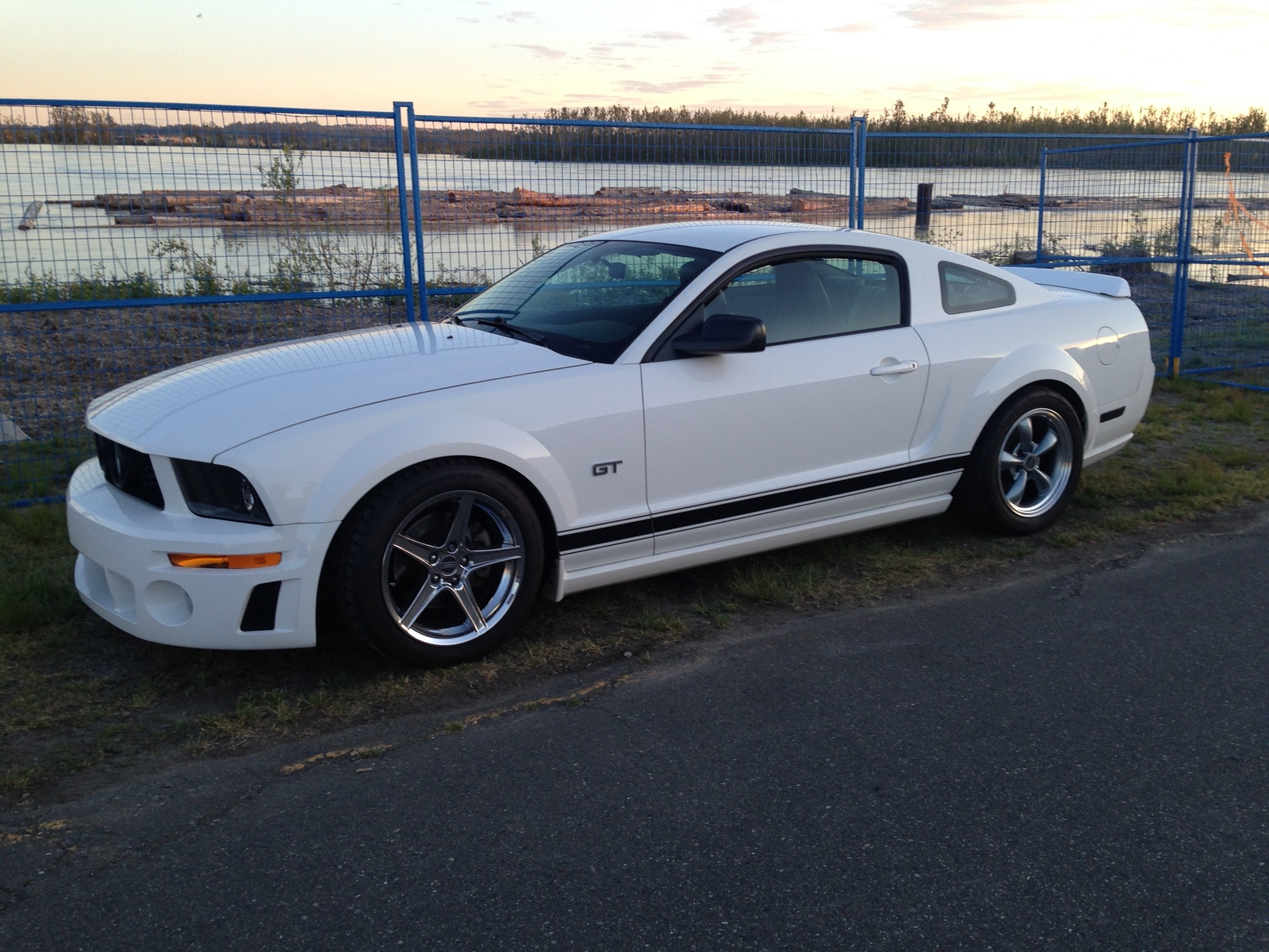 Performance White Ford Mustang GT