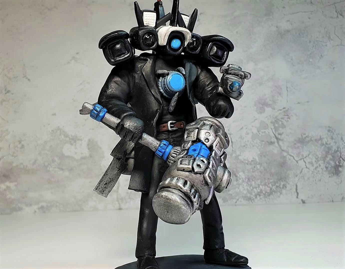 made Titan CAMERAMAN with Polymer Clay