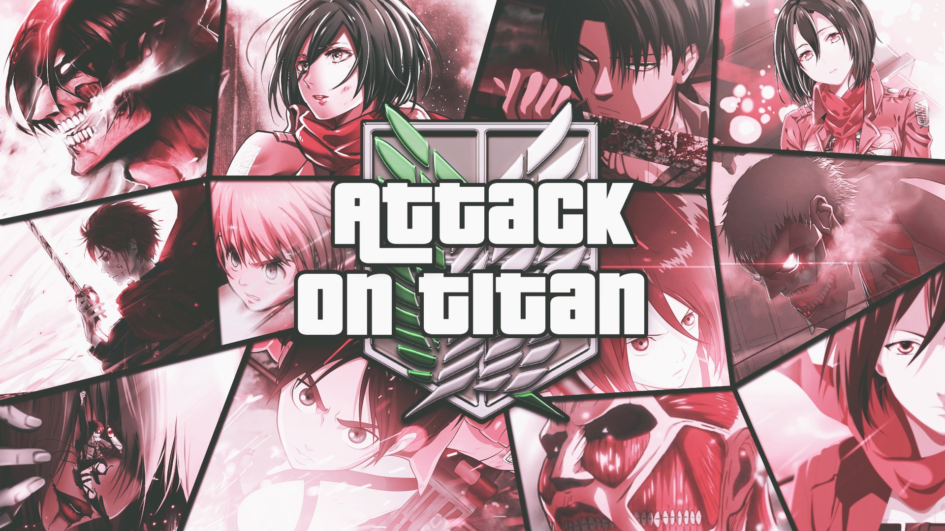 Attack on Titan HD Wallpaper: Eren, Levi, Mikasa, Armin