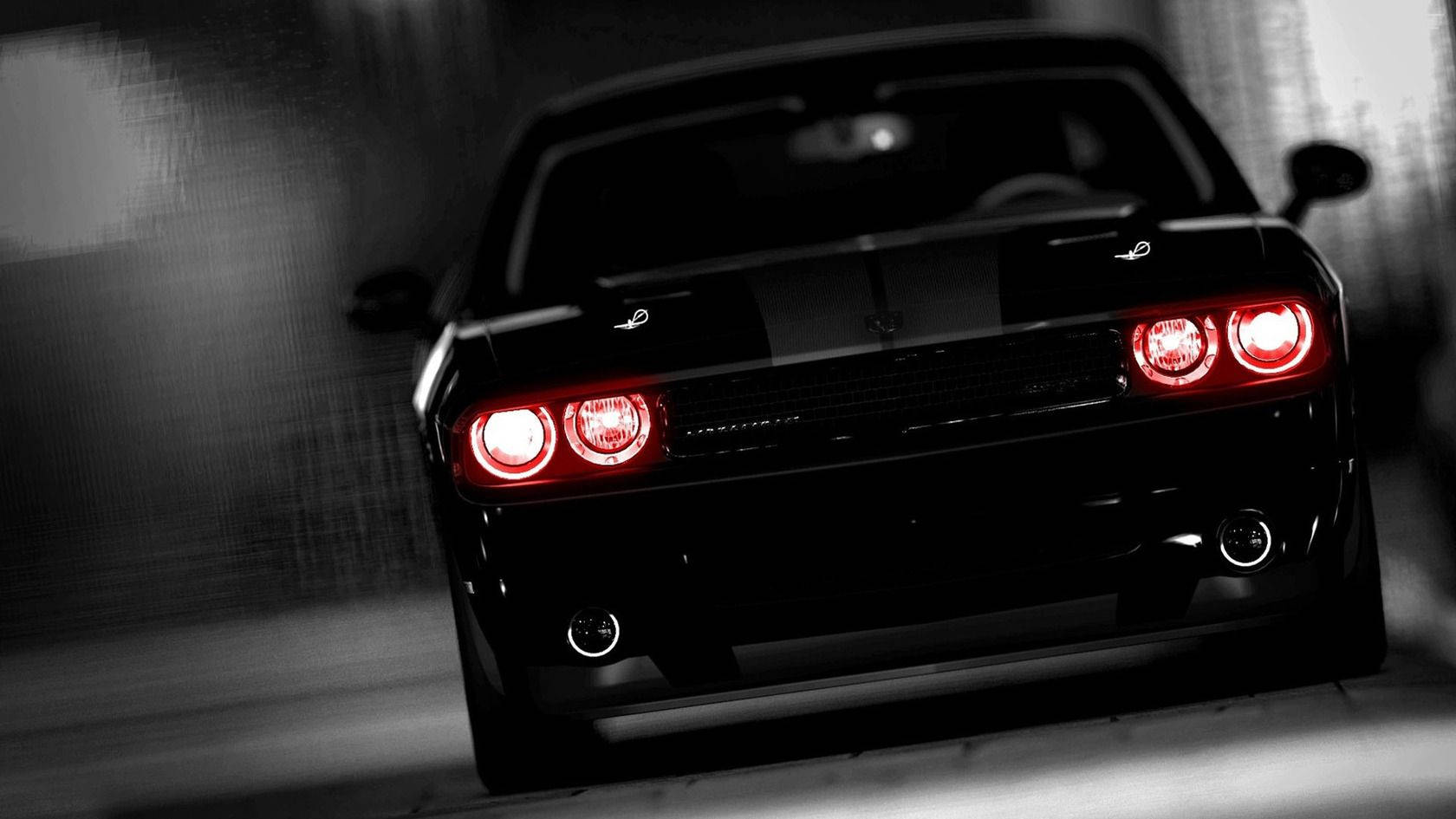 Dodge Challenger With Headlights