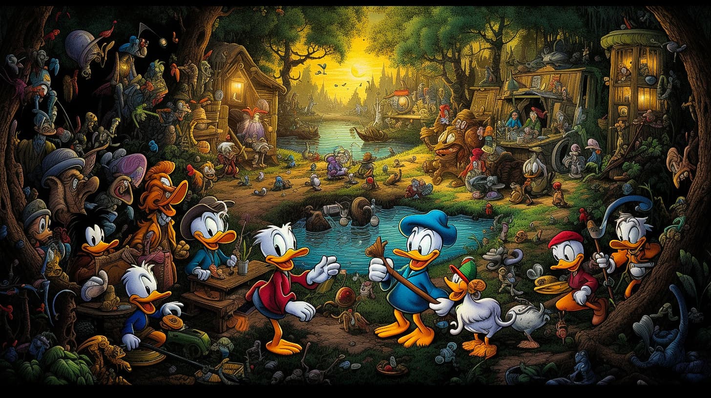 Don Rosa Midjourney AI Style Tested
