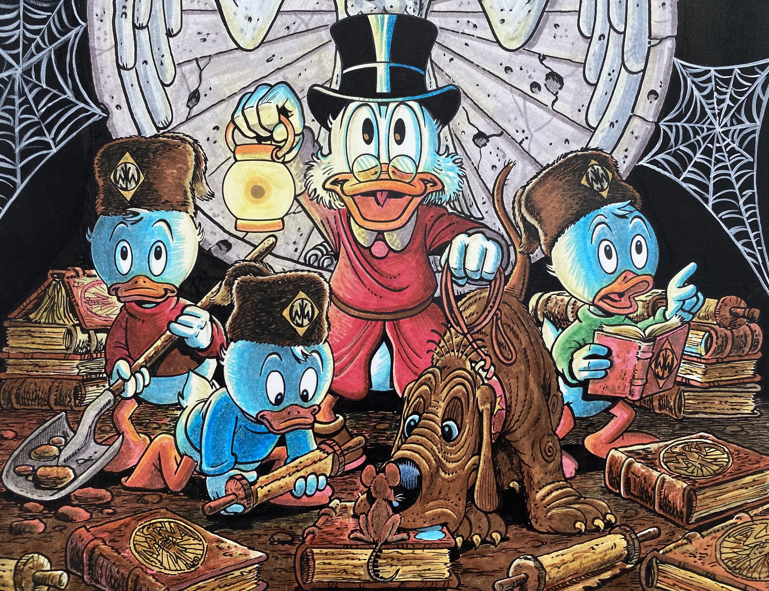 Guardians of the Lost Library Comic Art