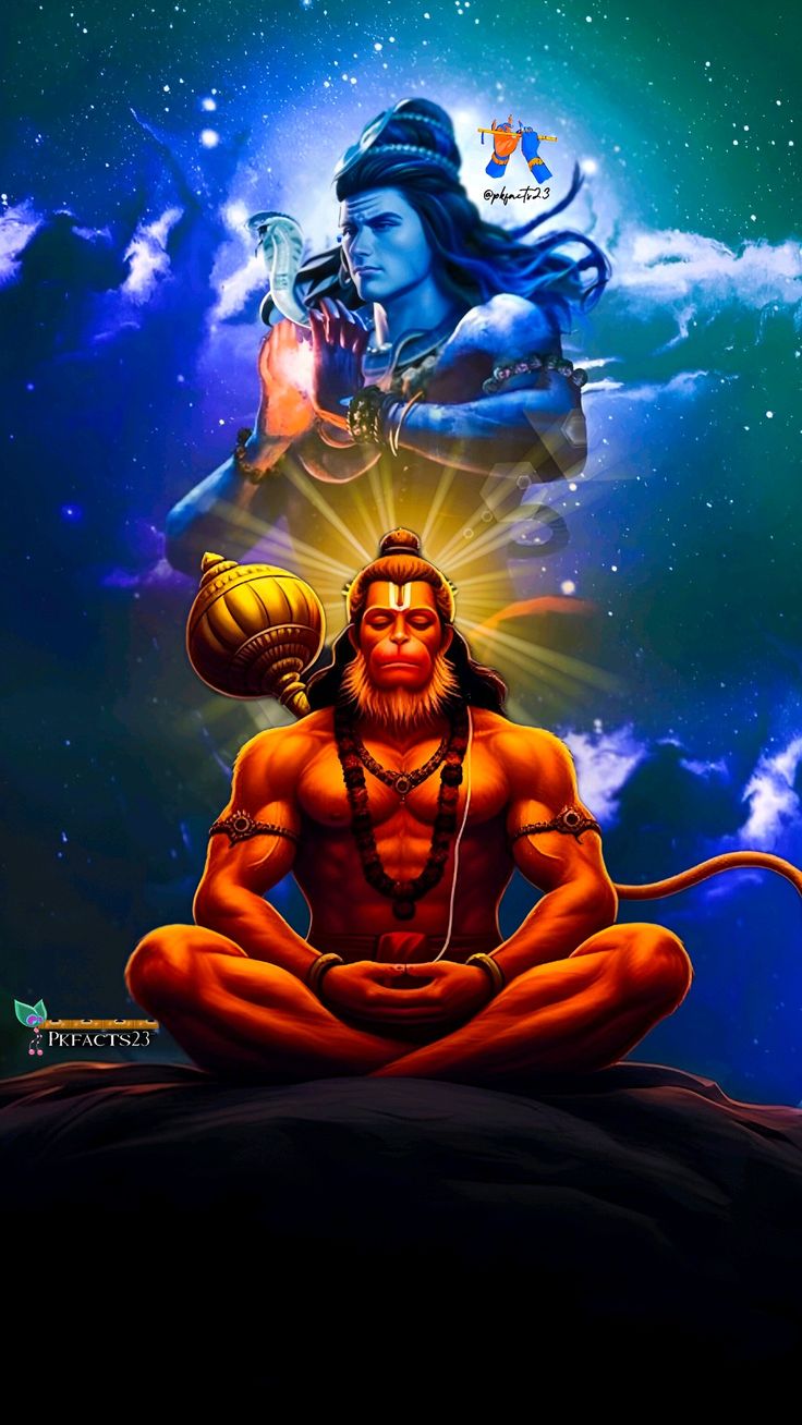 hanuman ji and mahadev HD wallpaper