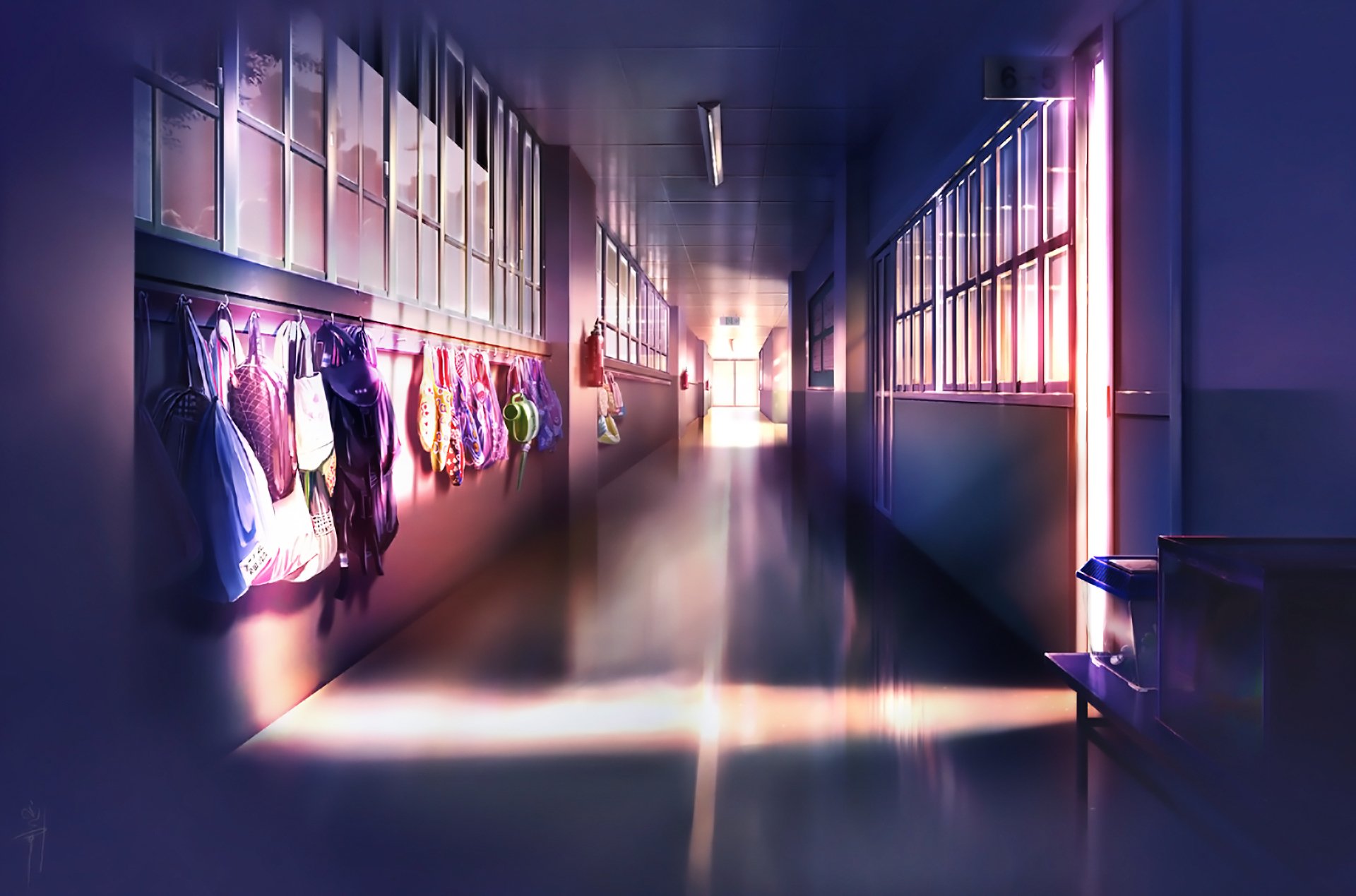 Download Hall Sunlight Bag School Anime