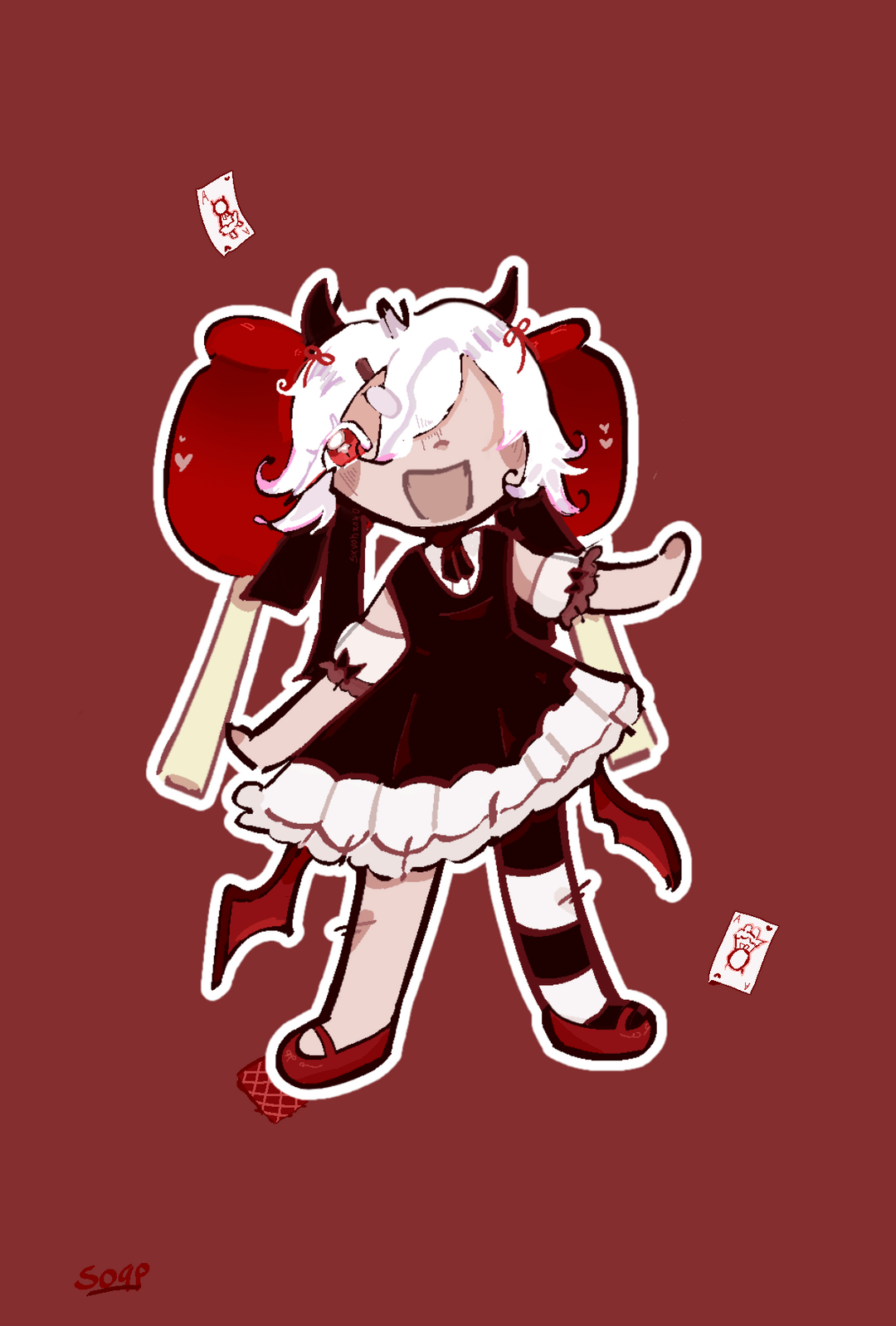 I attempted to draw Candy Apple Cookie