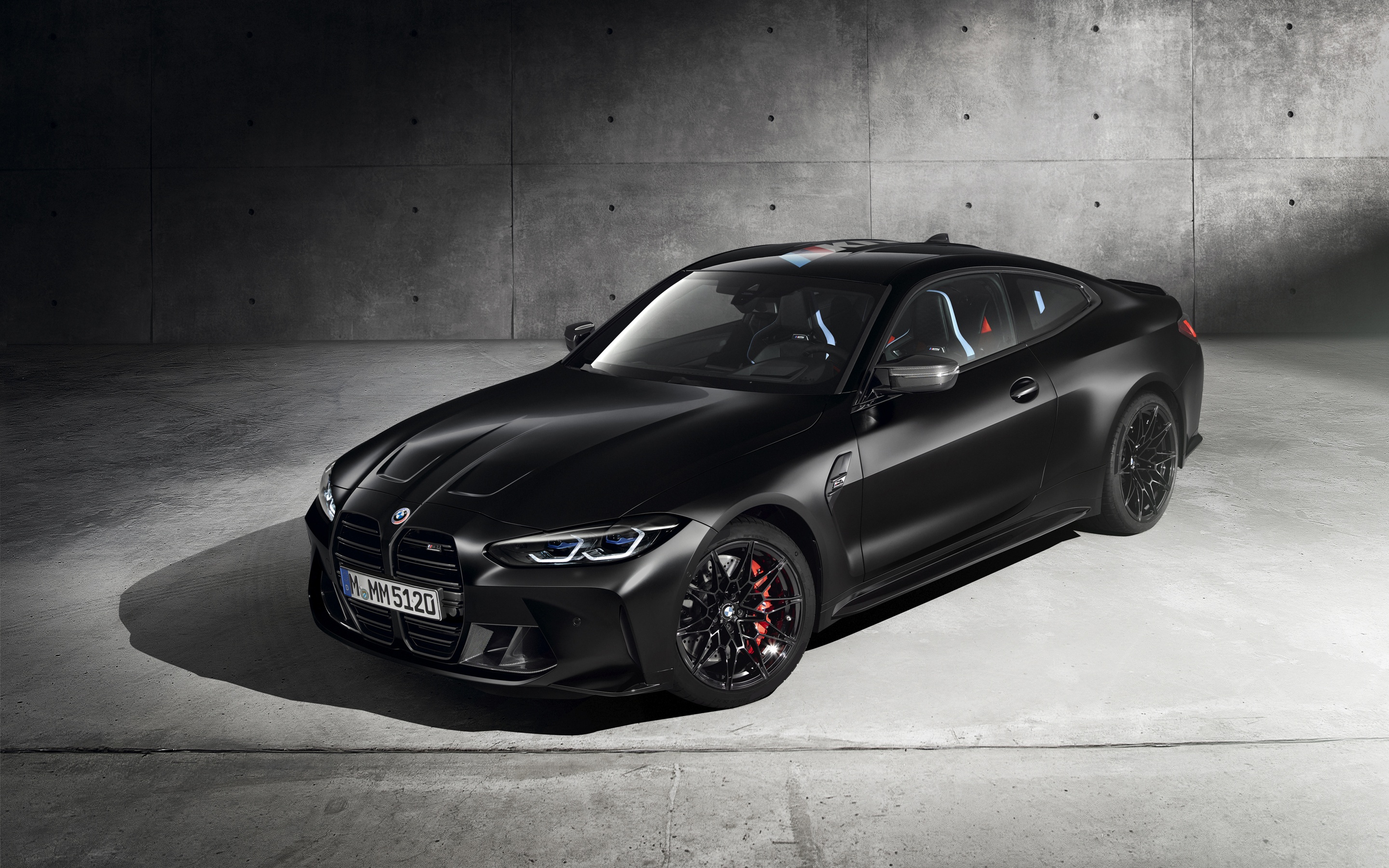 BMW M4 Competition Wallpaper 4K, Black