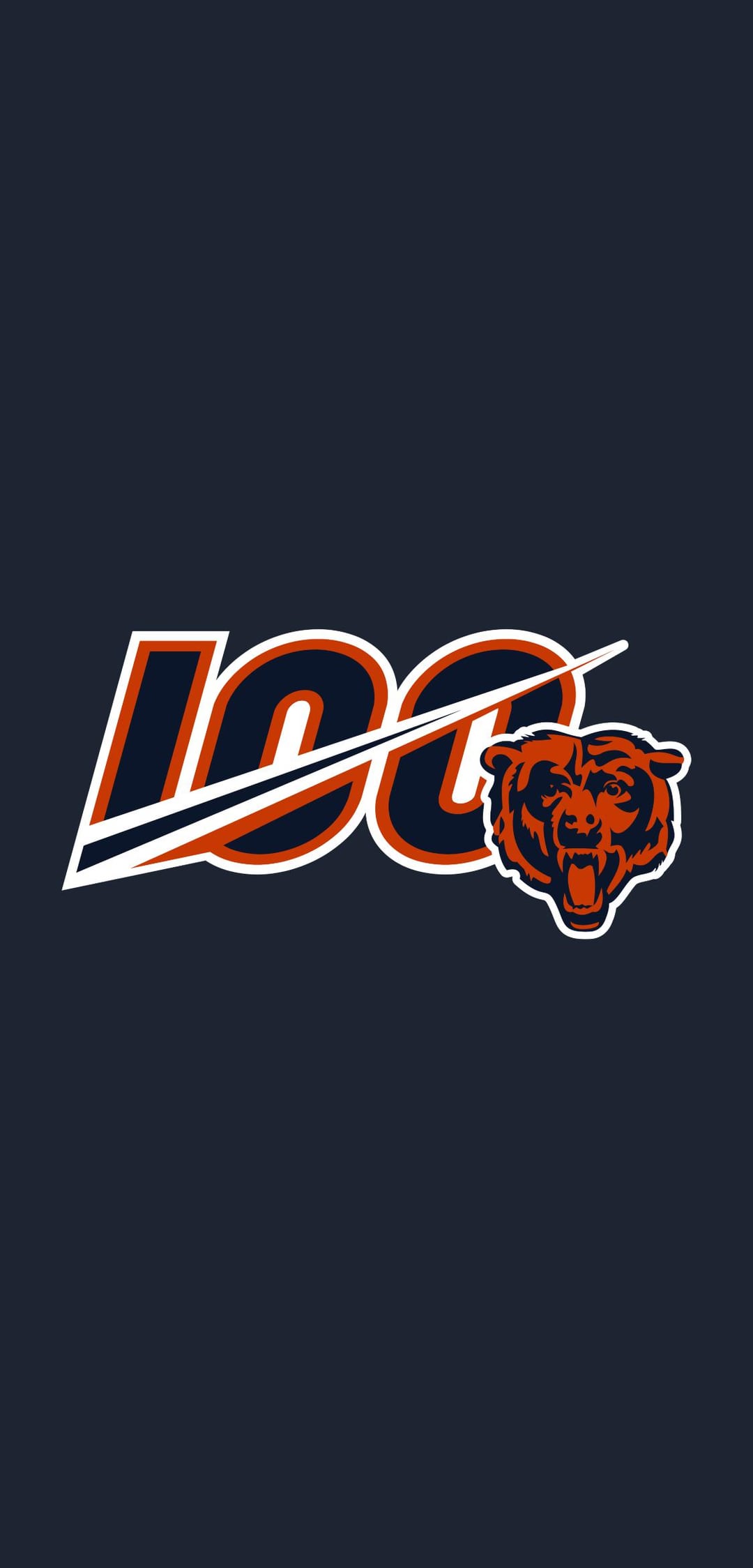 Chicago Bears 100 iPhone Wallpaper
