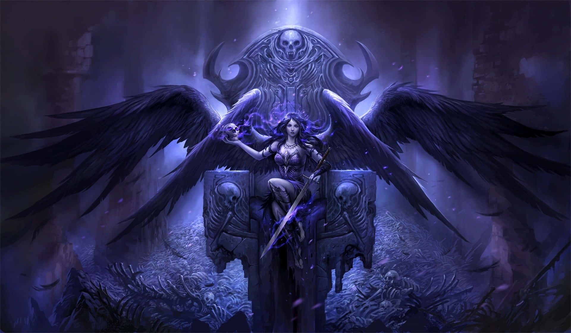 Purple Gothic Wallpaper