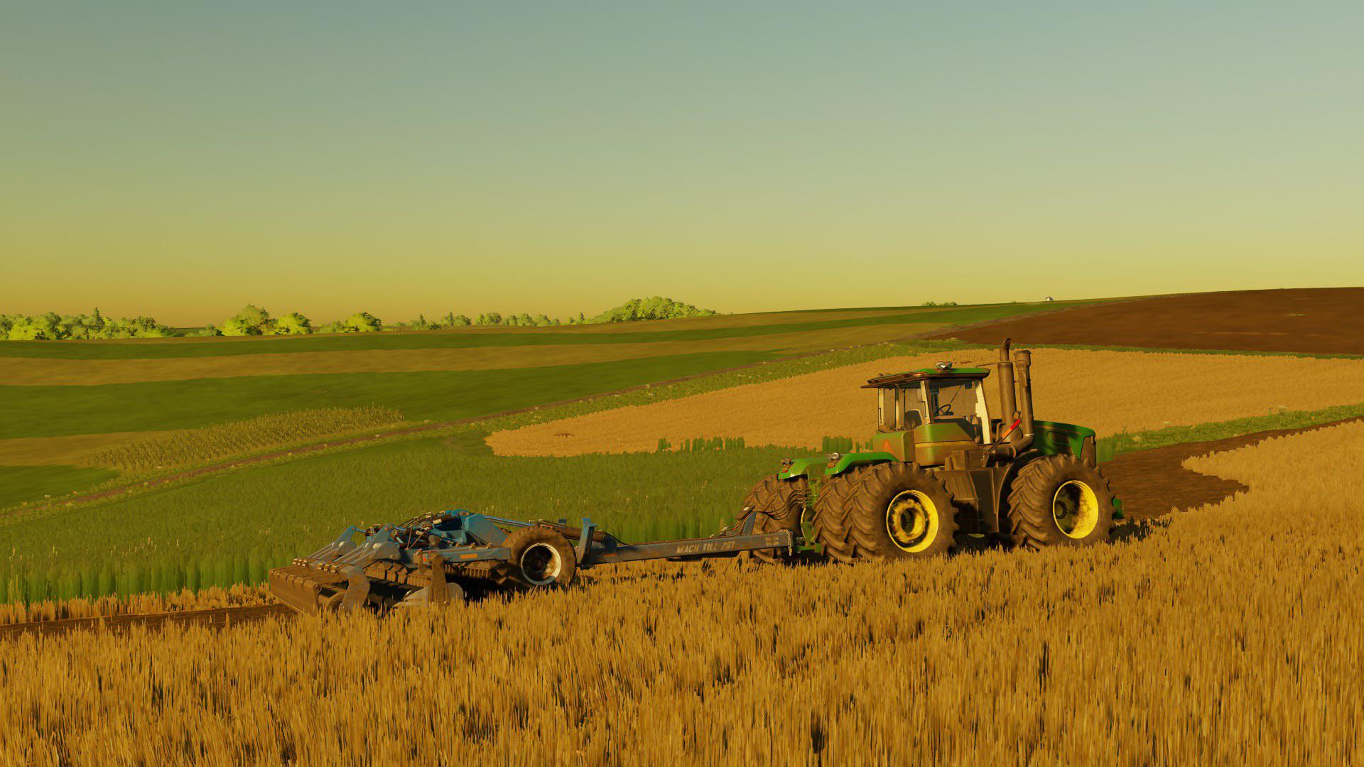 Tilling in the stubble