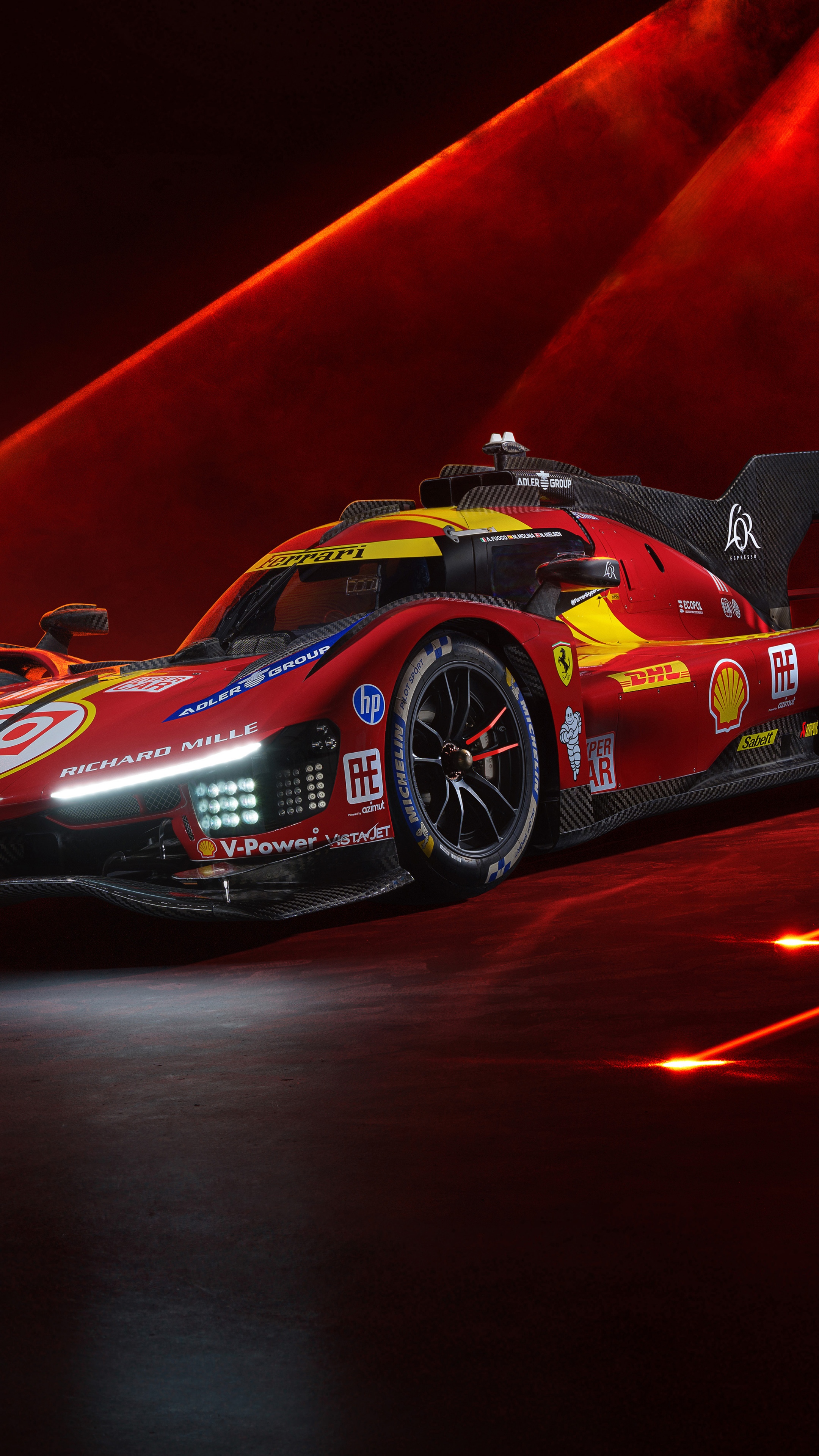 Ferrari 499P Wallpaper 4K, Red