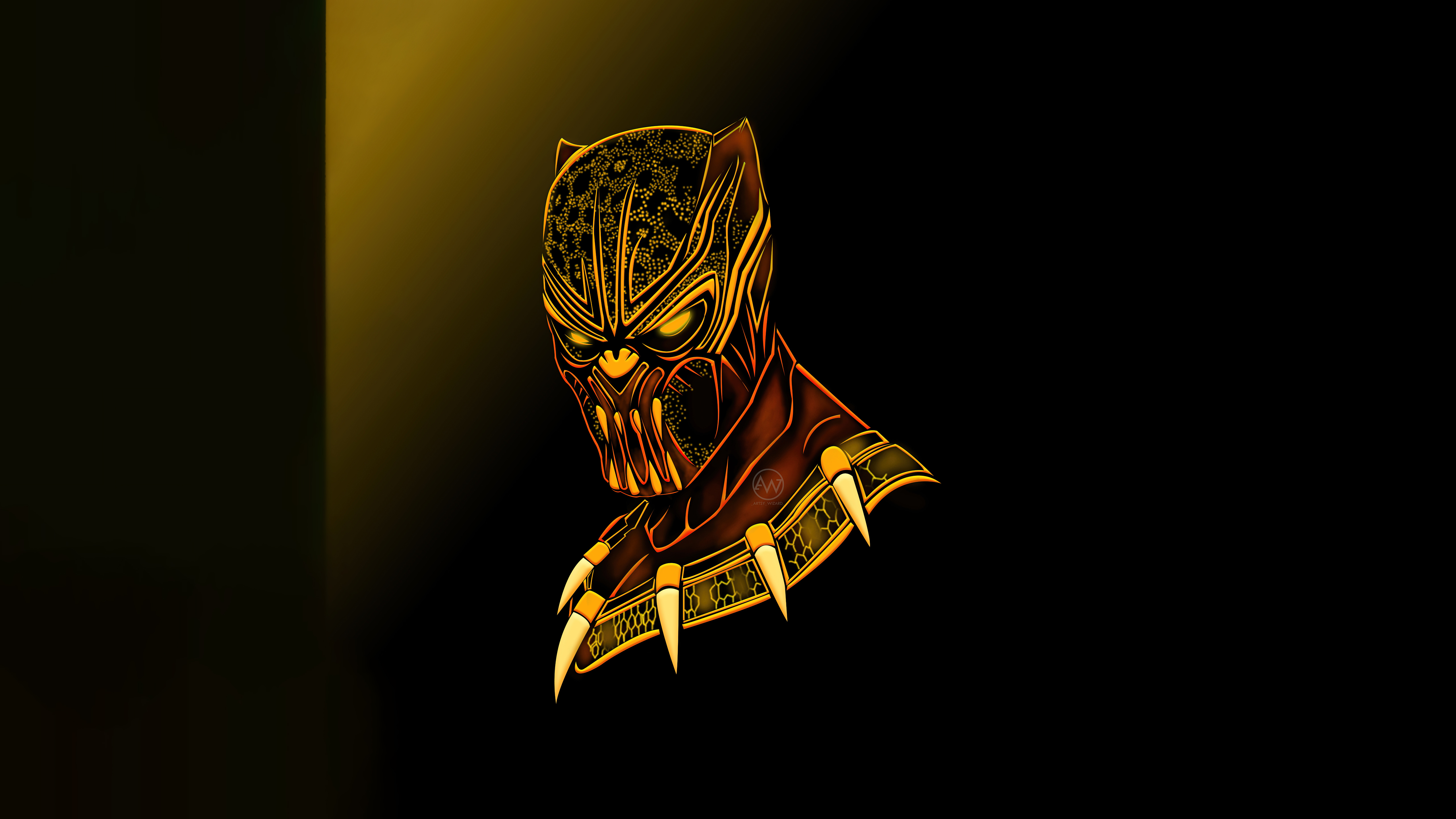 Black Panther Gold Minimal 5k