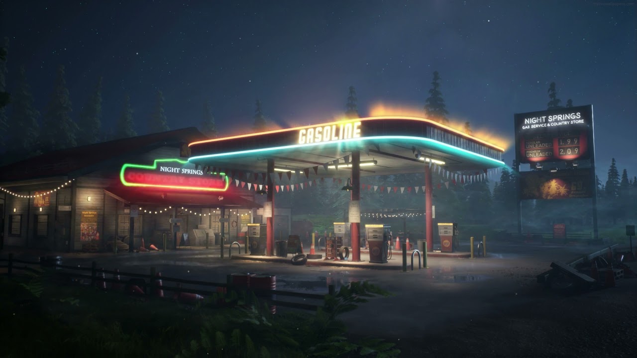 Gas Station.. Live Wallpaper