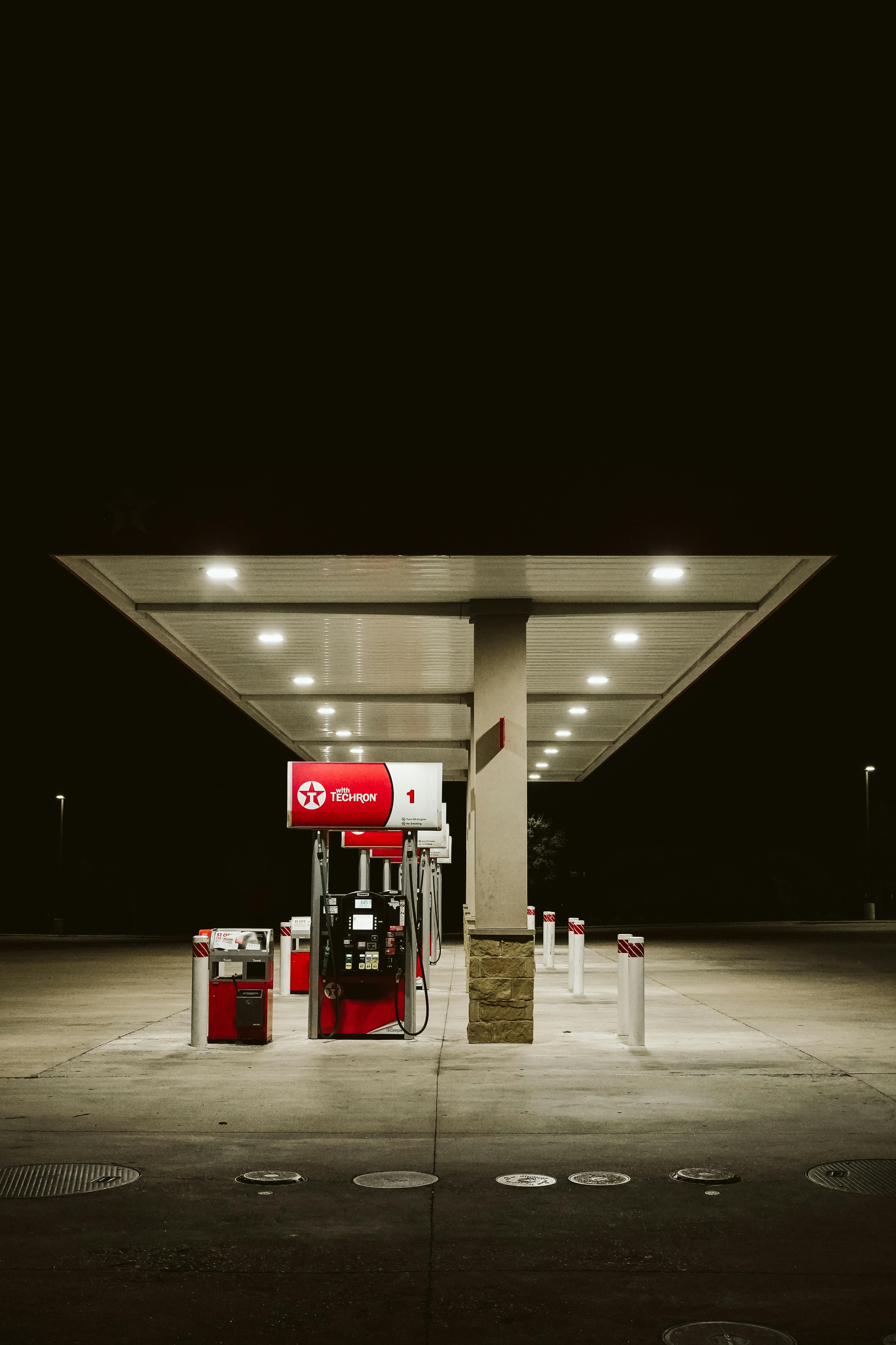 Gas Station at Night · Free