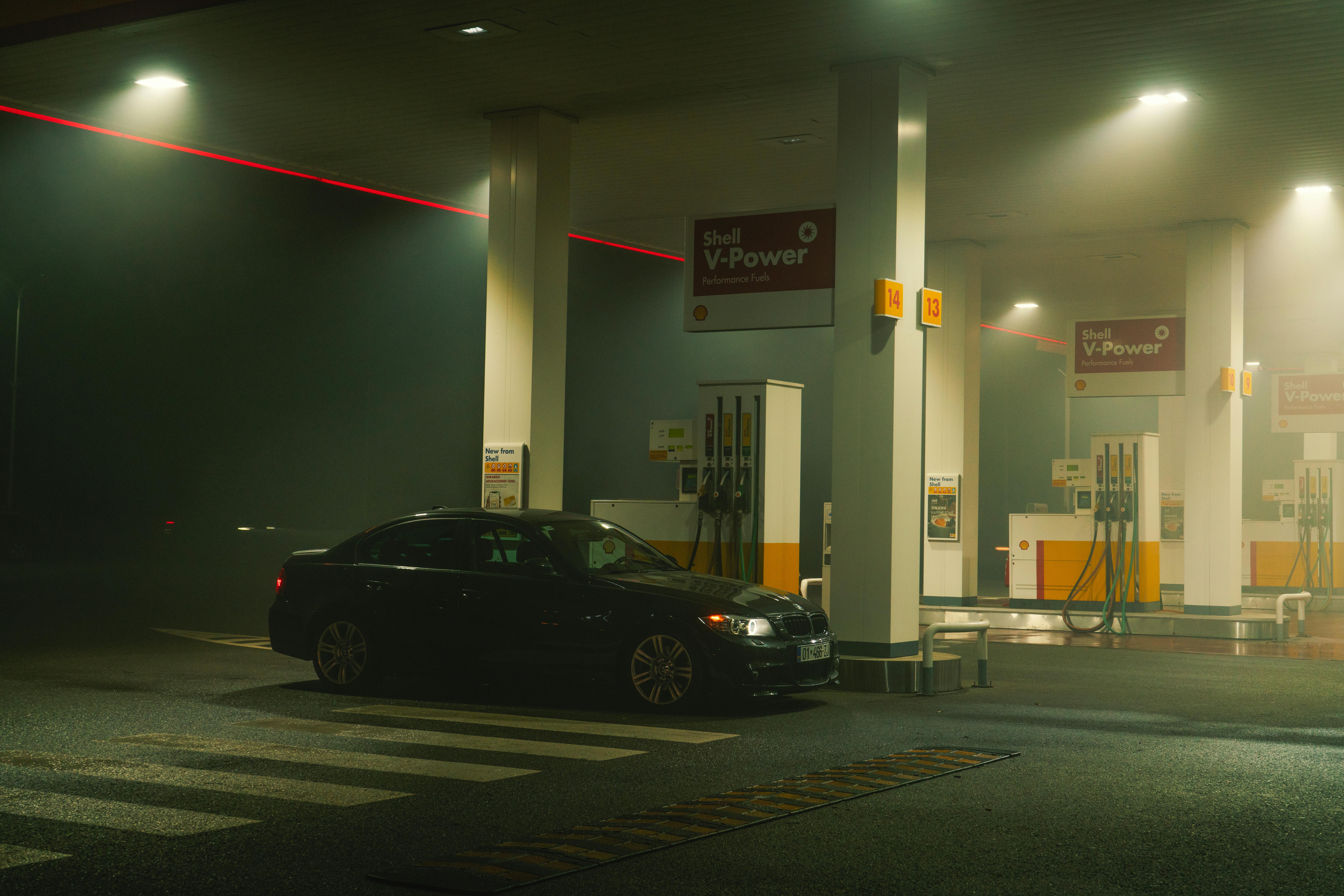 Gas Station at Night · Free