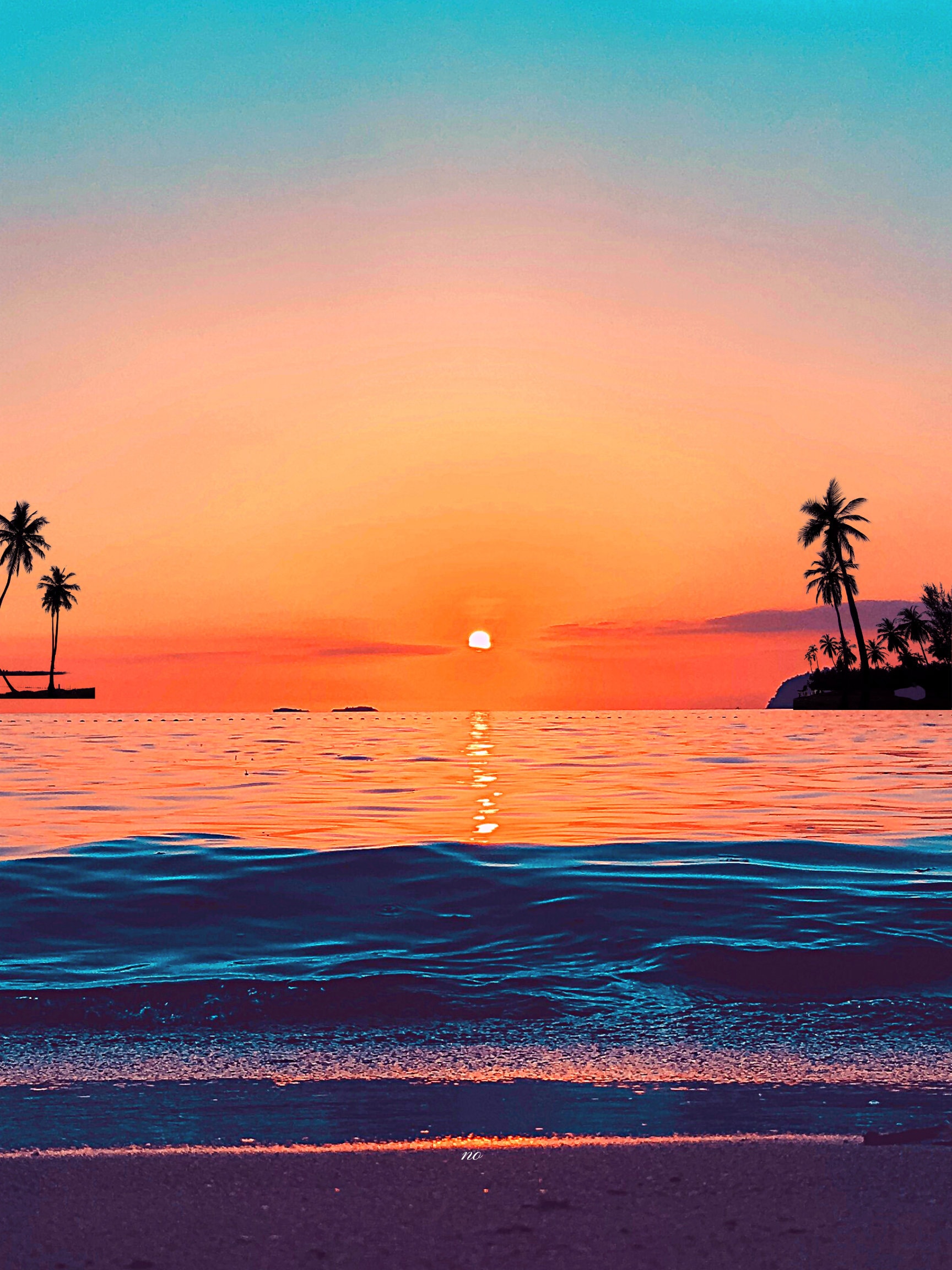Tropical beach iPad Wallpaper