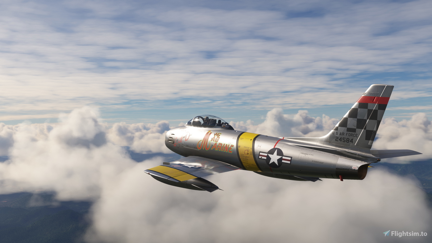 F 86 Sabre USAF 52 4584 Mig Mad Marine