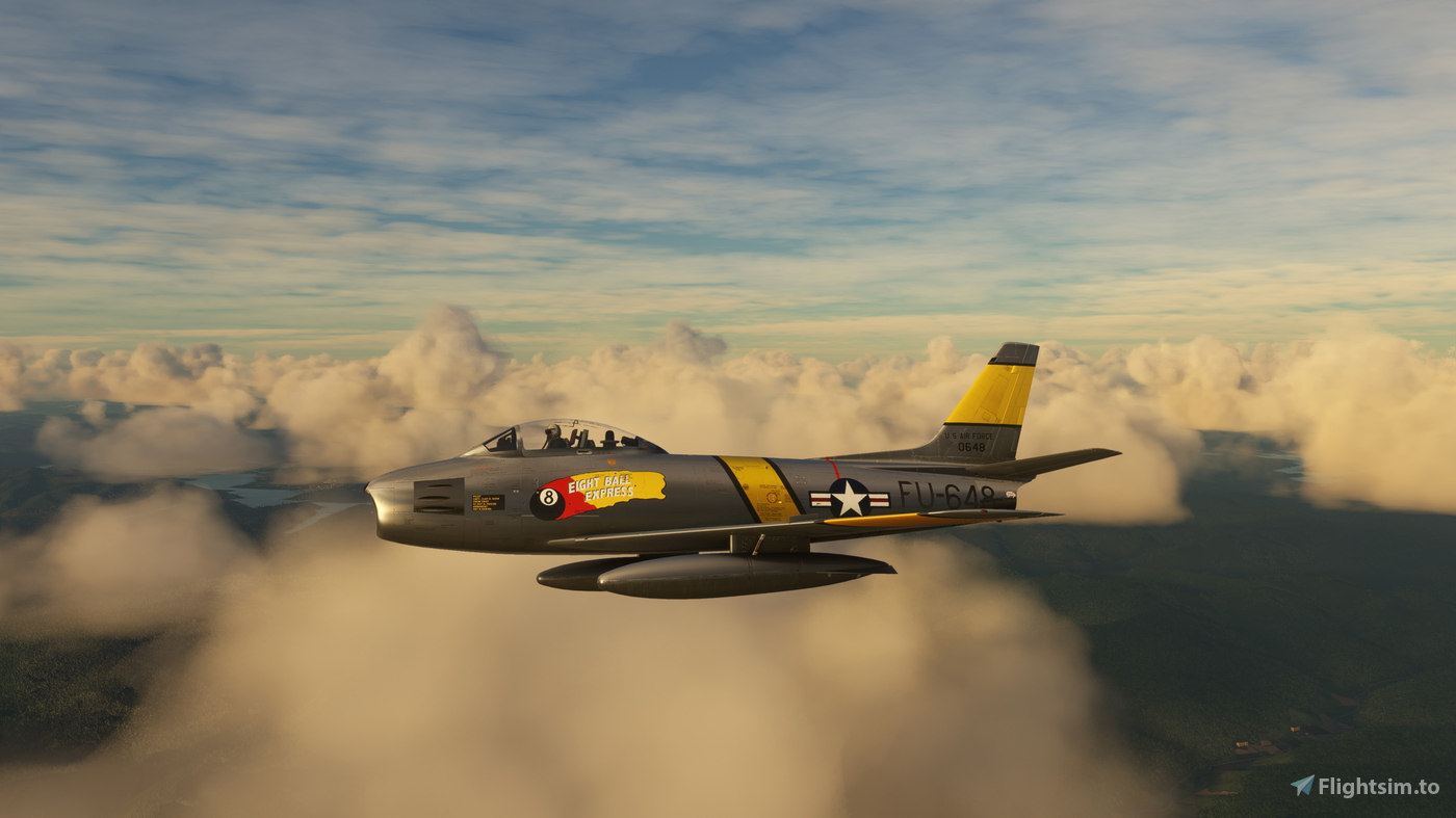 F 86 Sabre USAF 50 0648 8 Ball Express