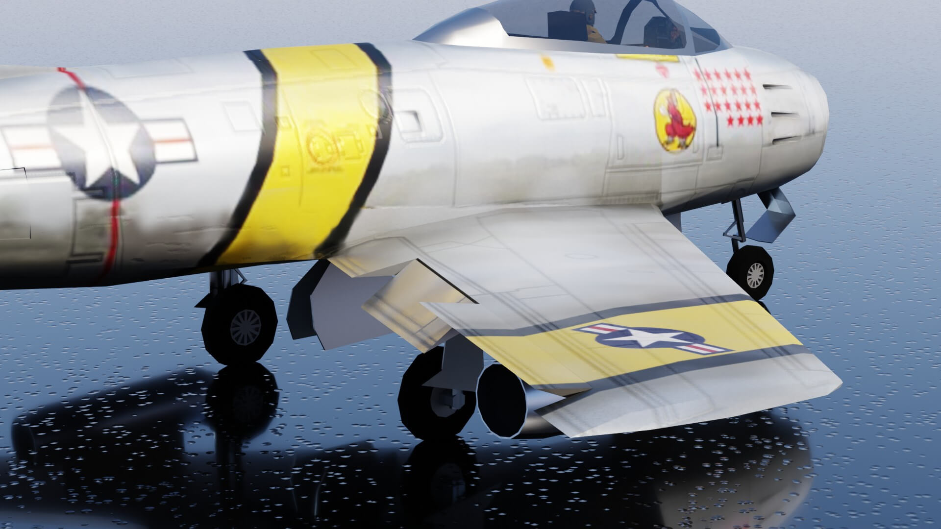 North American F 86 Saber 3D Model