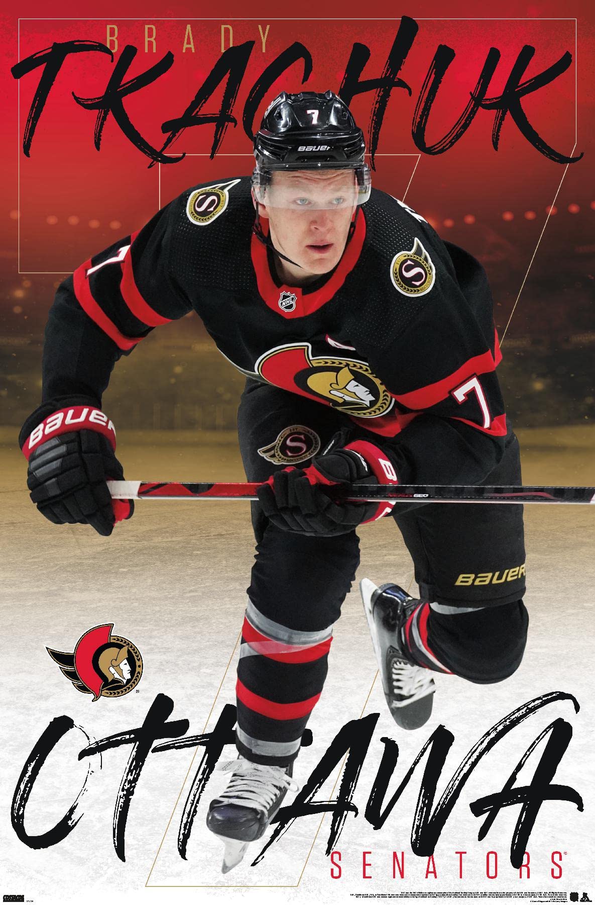 Brady Tkachuk 21 Wall Poster, 22.375 x