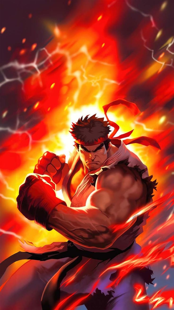 RYU Street fighter 6 iPhone Wallpaper